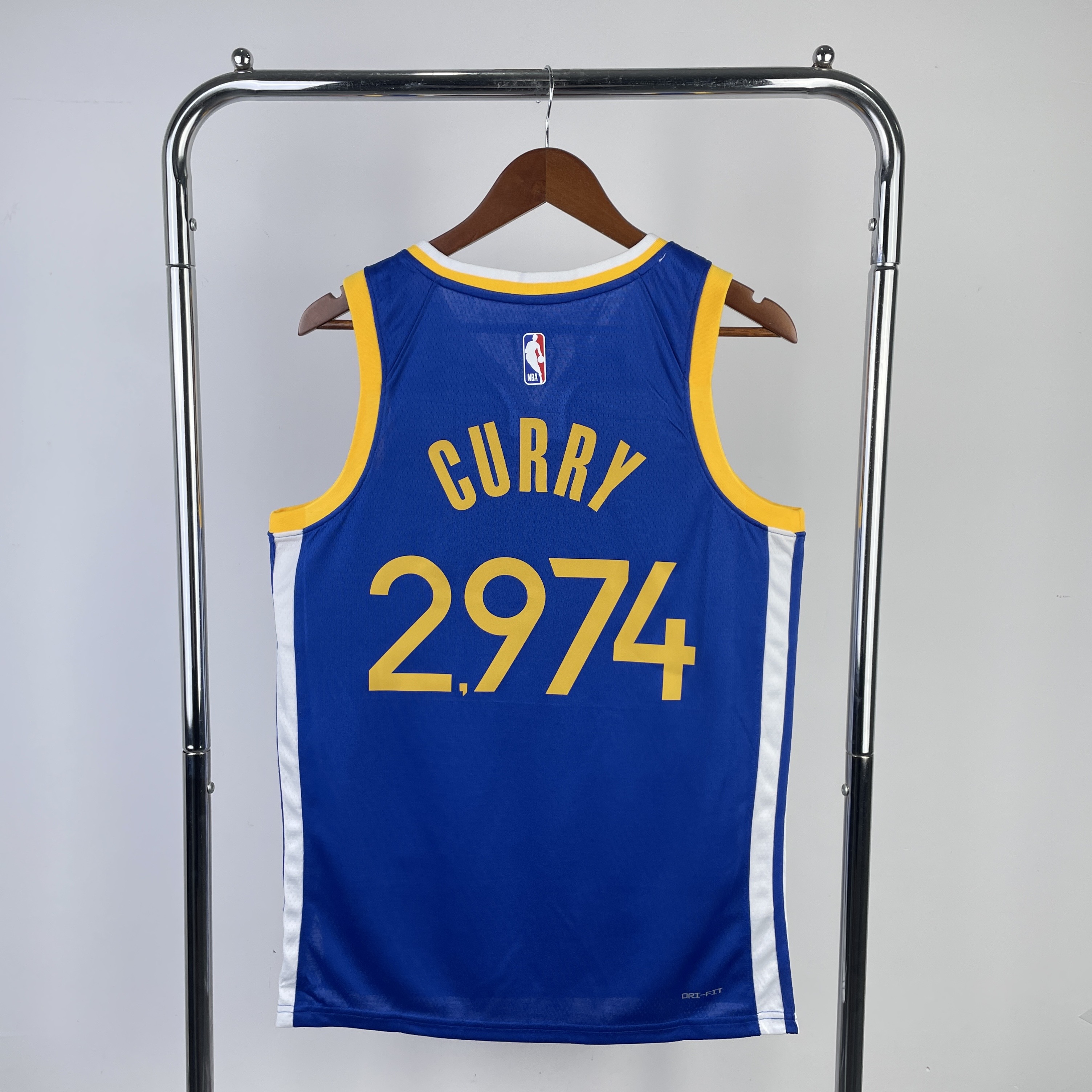 Season 23 Warriors road blue 2974 # CURRY