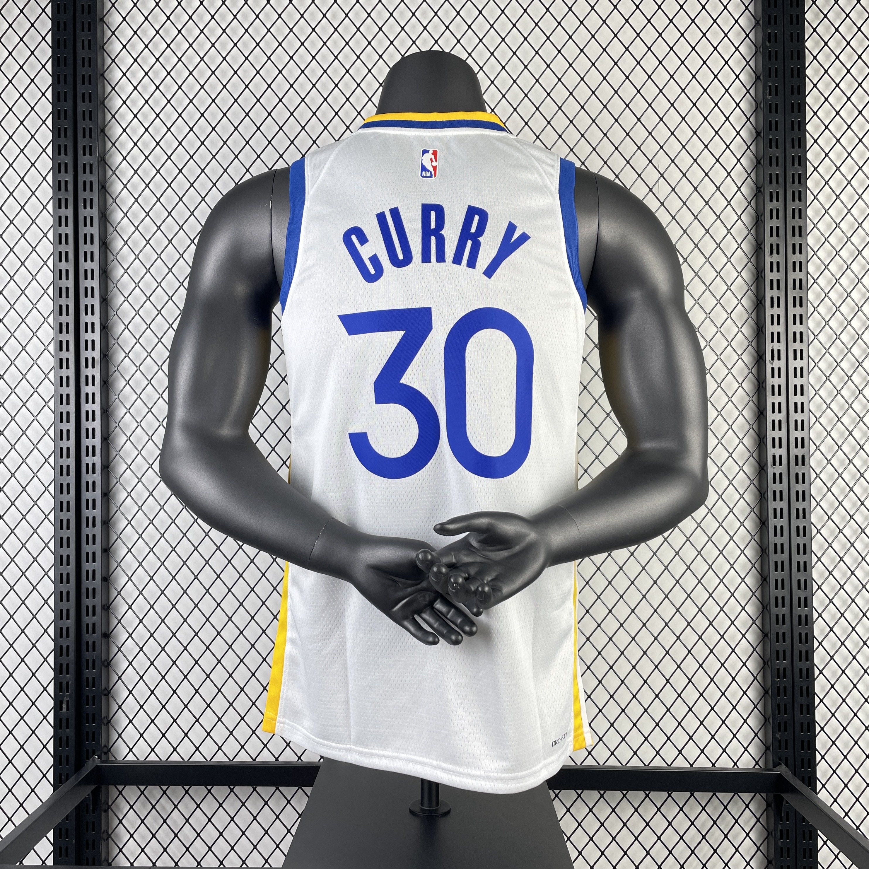 23 Warriors V-neck white No. 30 Curry