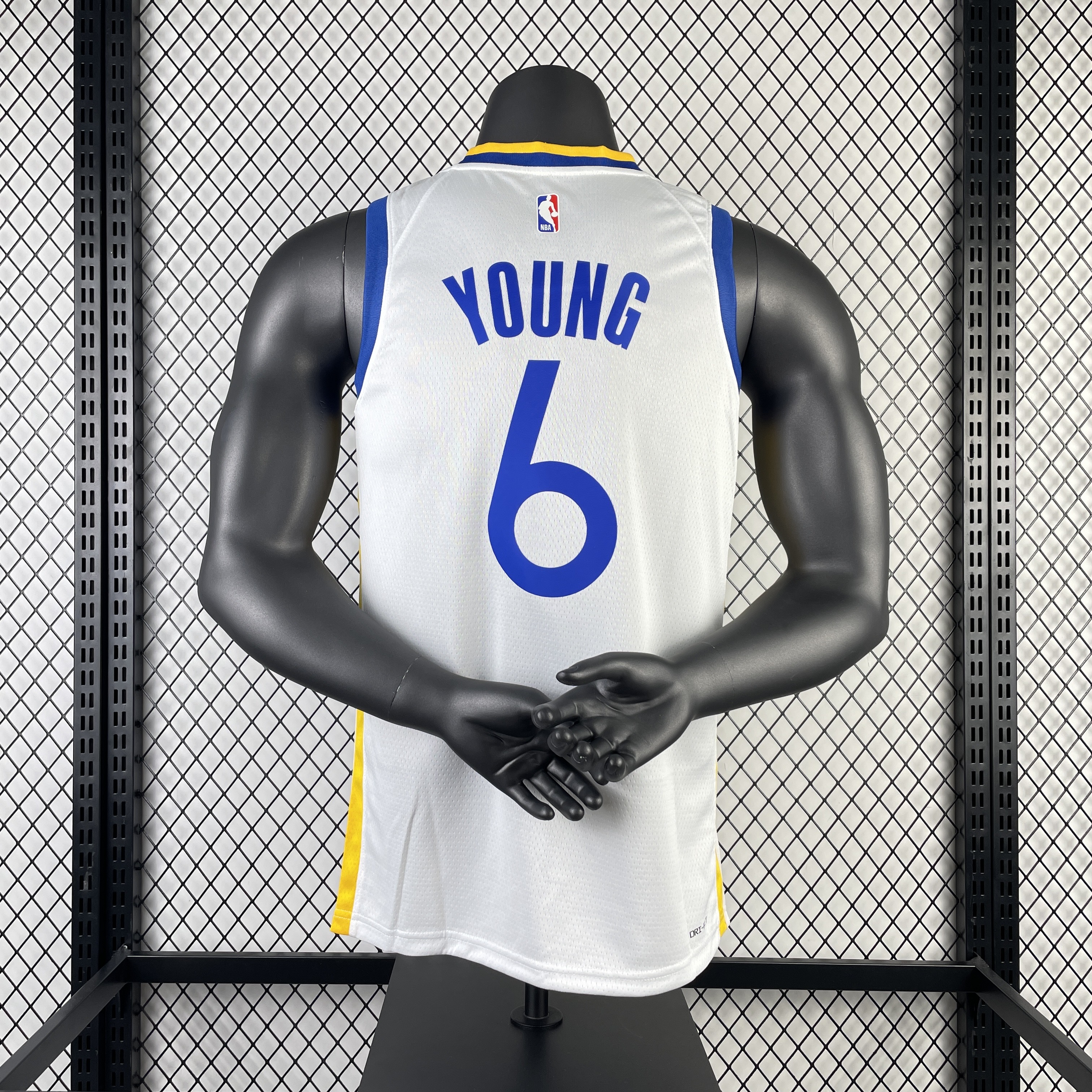 Season 23 Warriors V-neck white number 6 Young