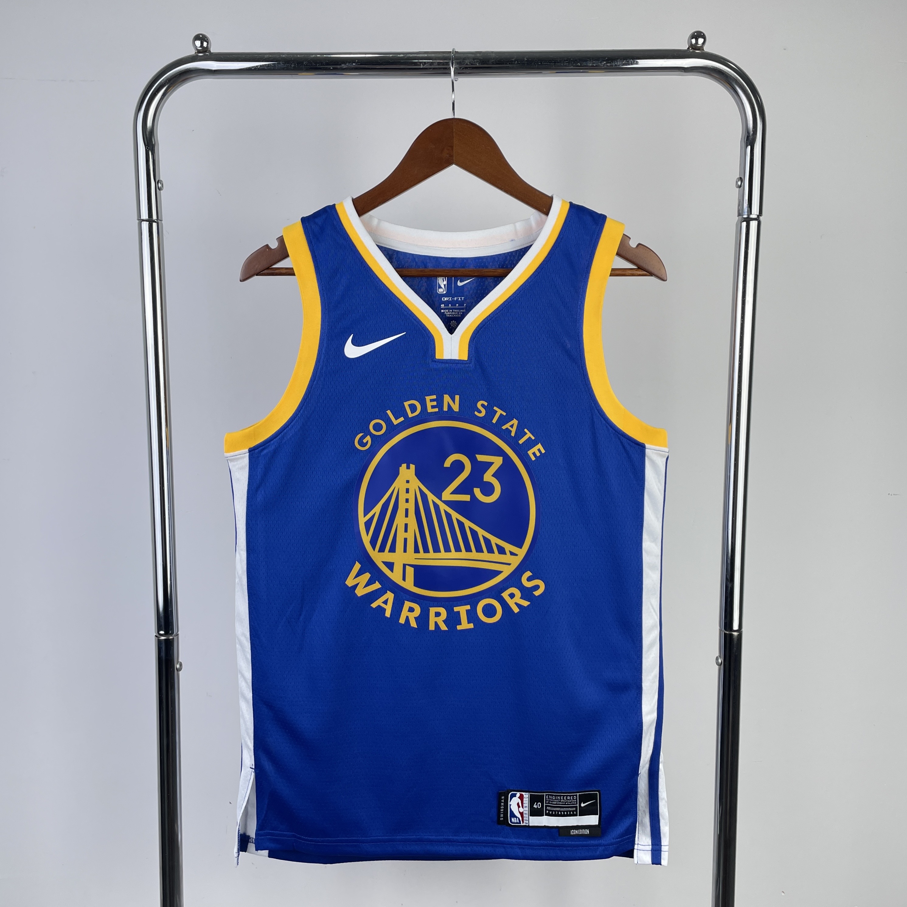 Season 23 Warriors road blue No. 23 Green