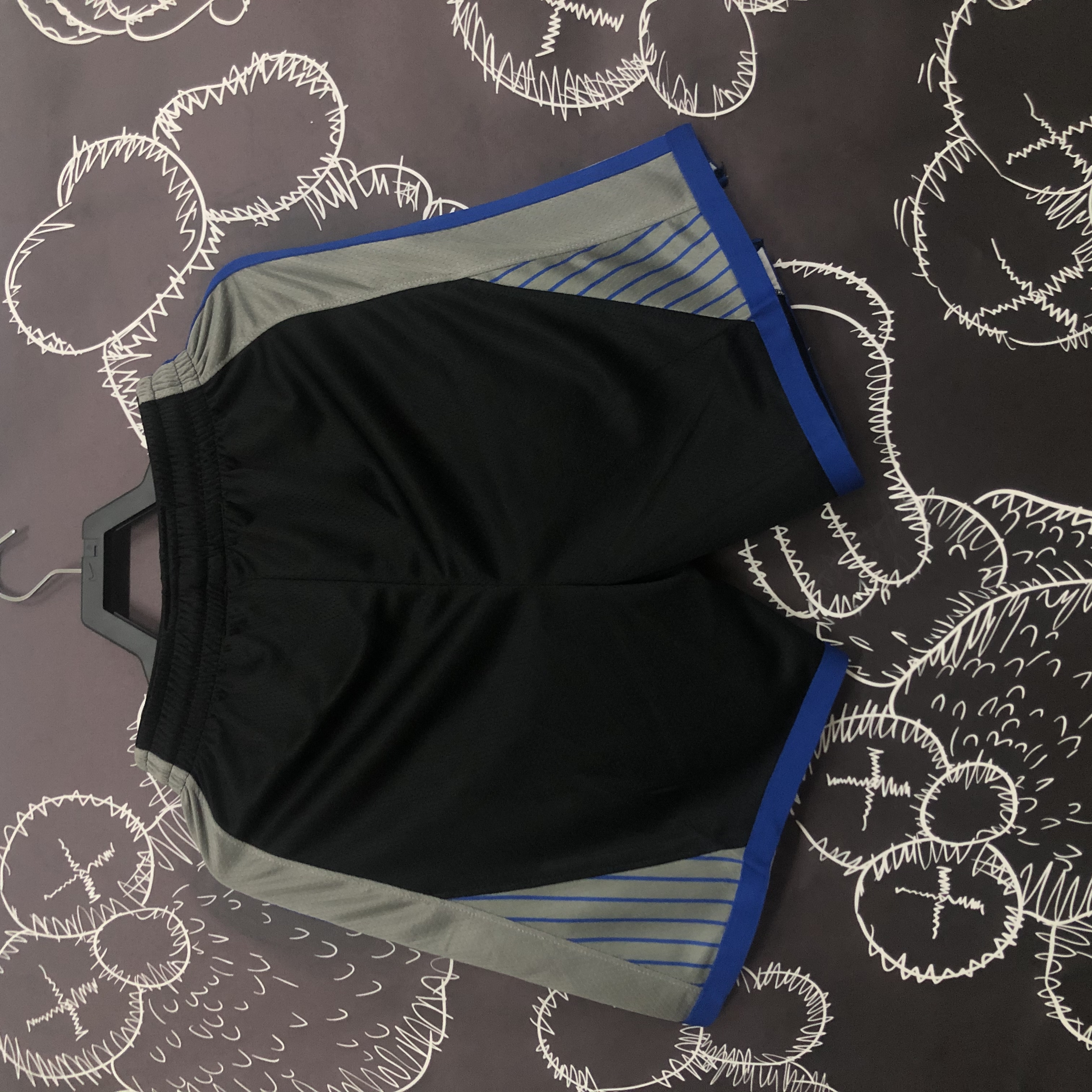 Season 20 Warriors black and gray shorts