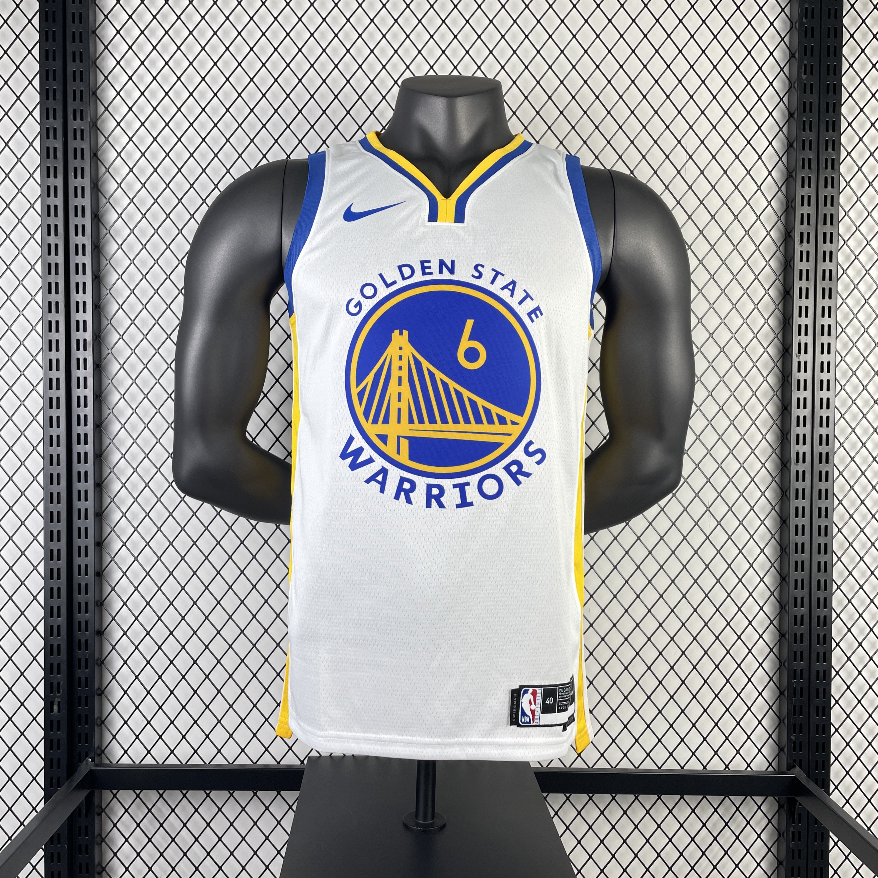 Season 23 Warriors V-neck white number 6 Young