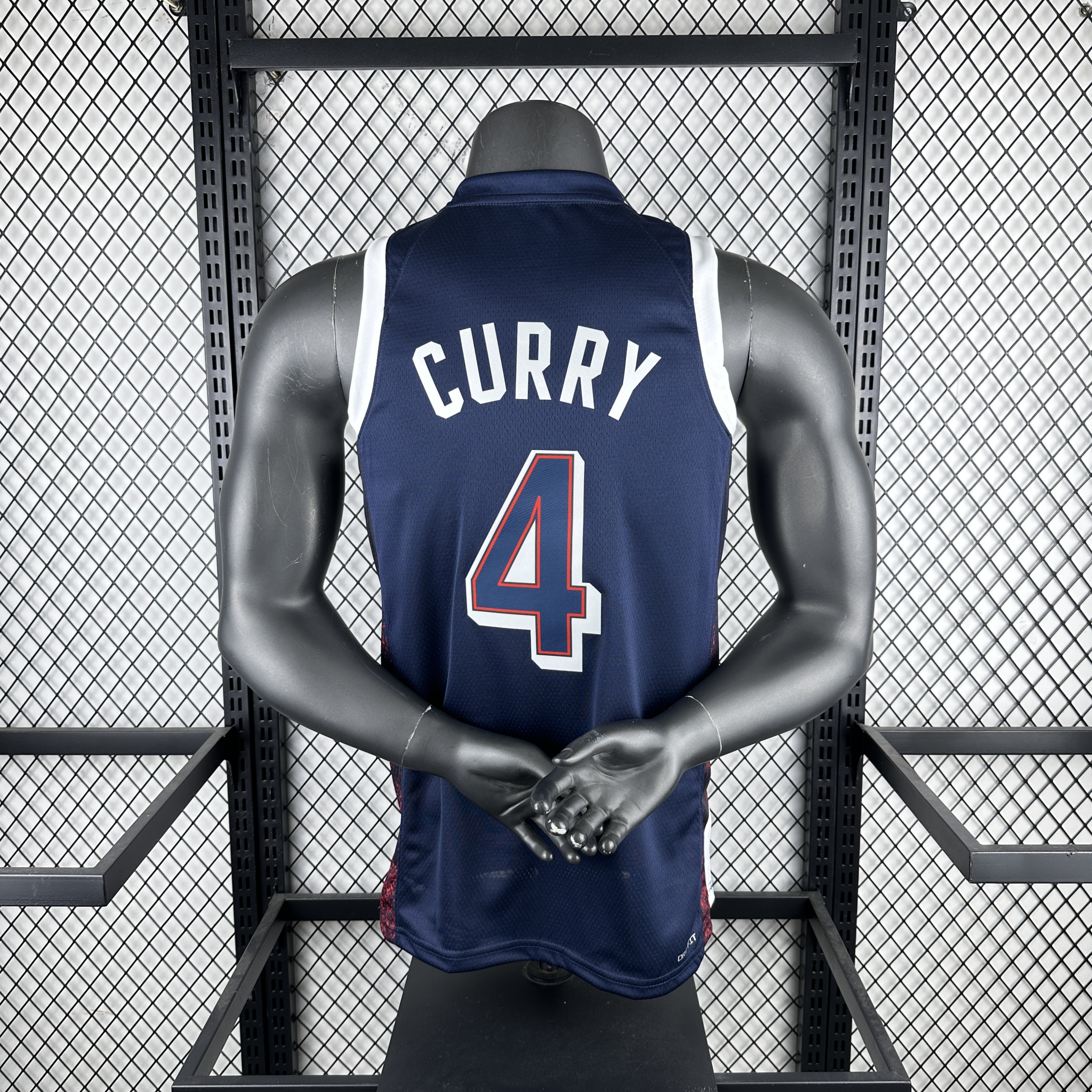 '24 Olympic Team USA Navy blue Curry No. 4