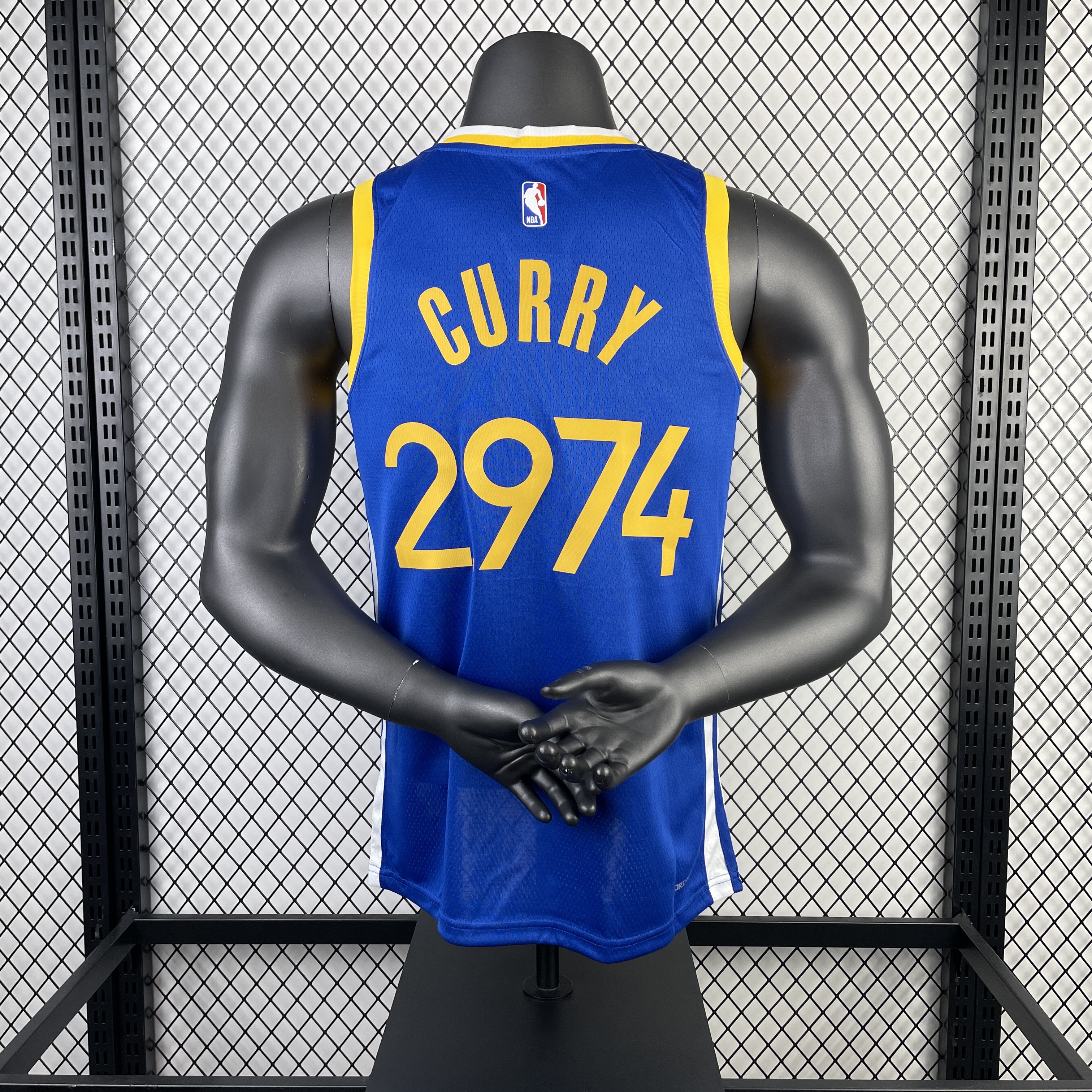 Season 23 Warriors road blue 2974 # CURRY