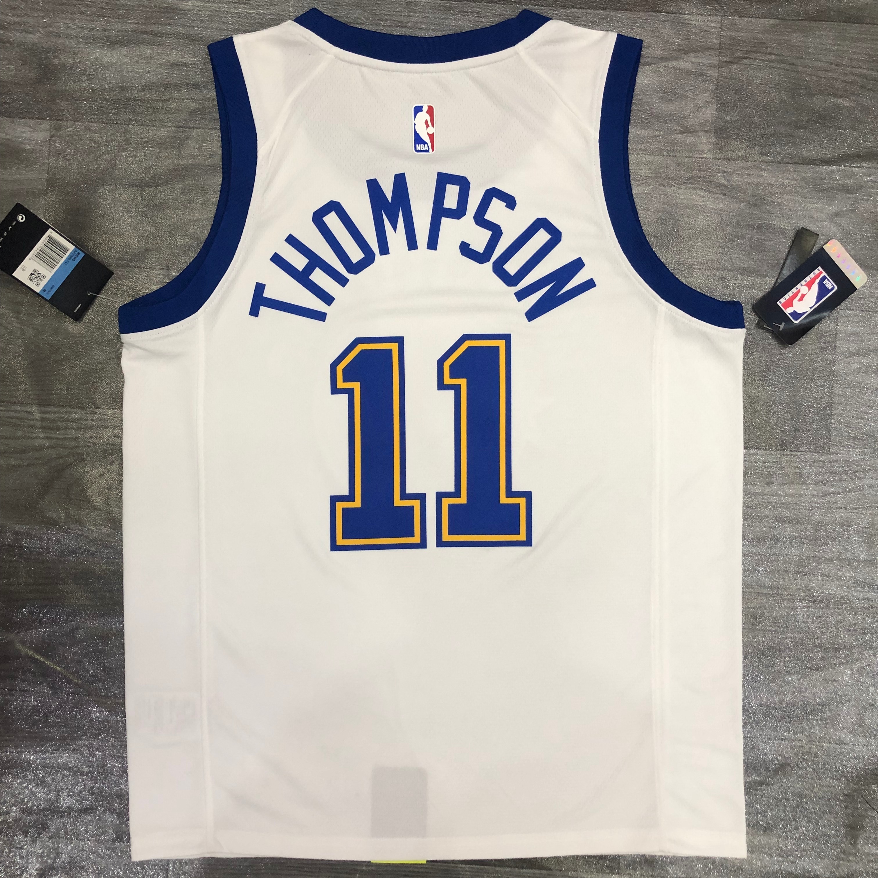 Warriors White Socks number 11 Thompson