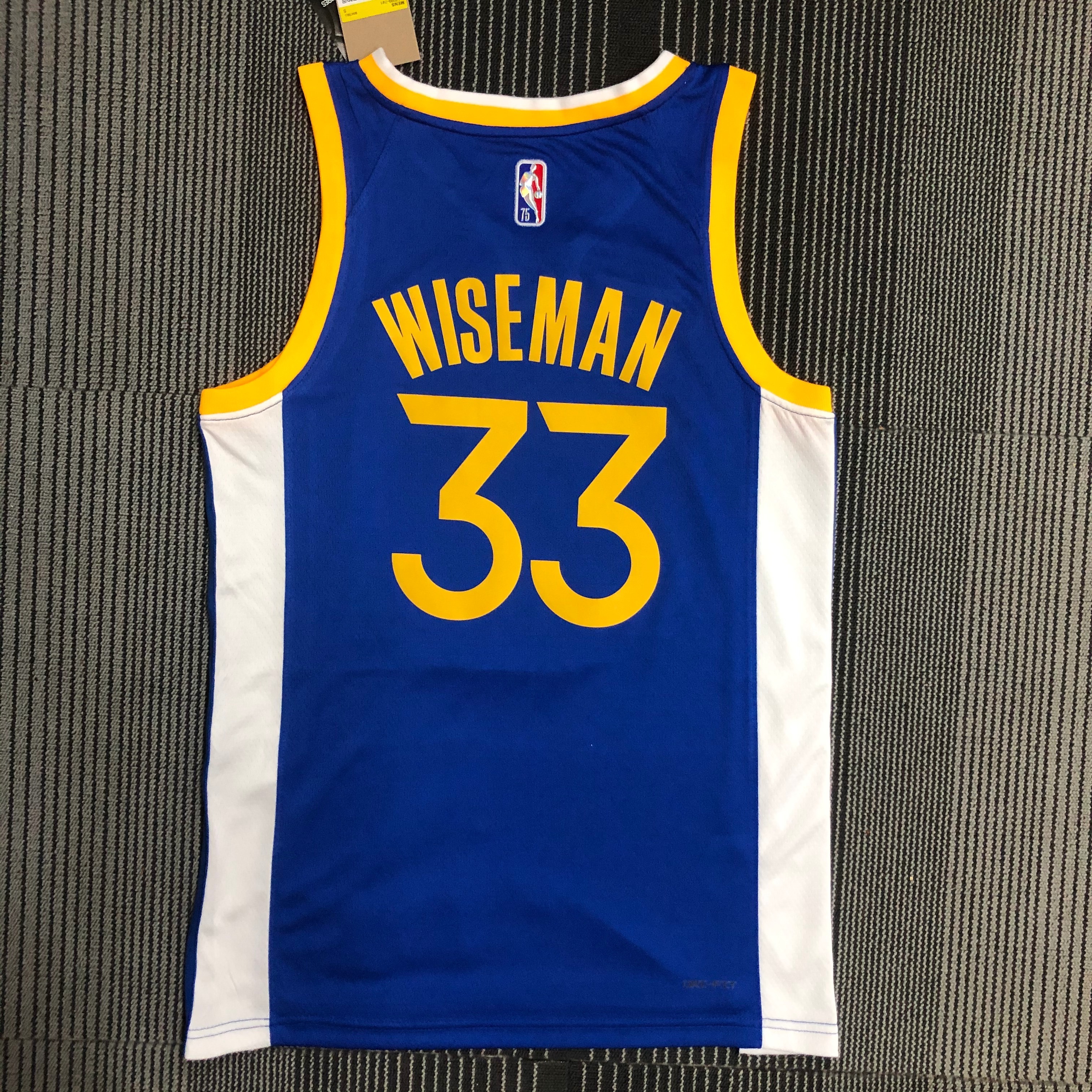 75th Anniversary Warriors V-neck blue 33 Wiseman