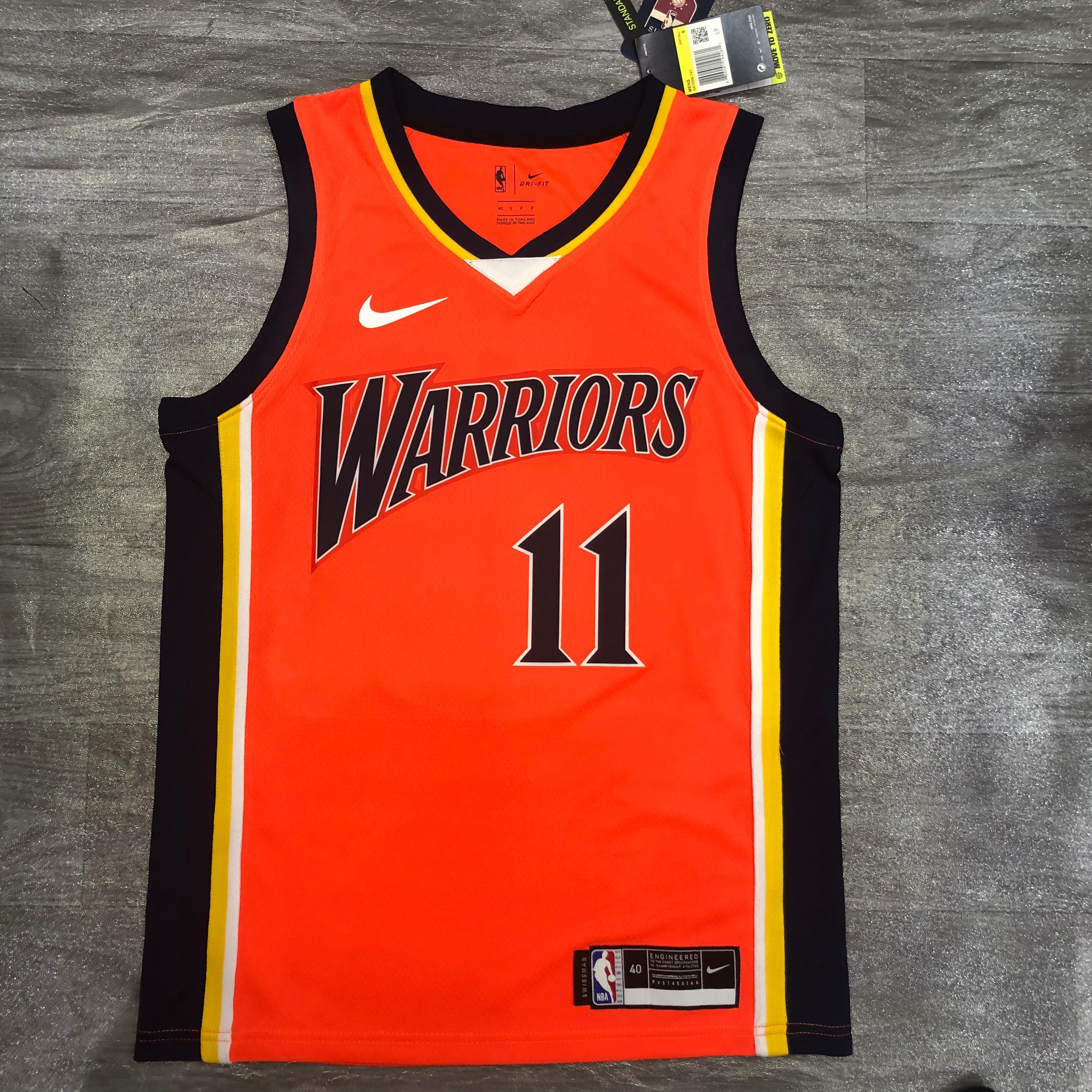 Warriors rookie Orange No. 11 Thompson