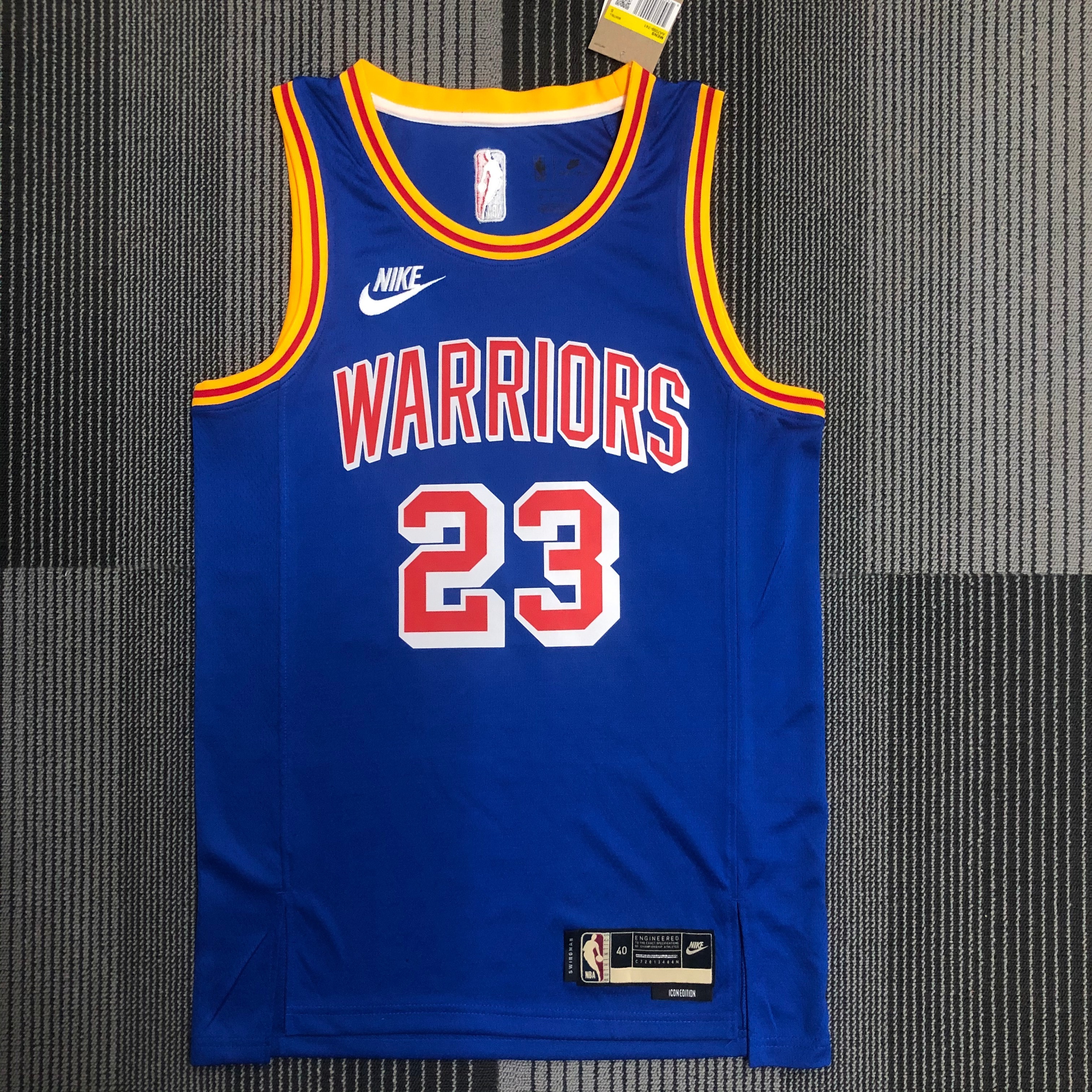 75th anniversary Warriors throwback # 23 Green
