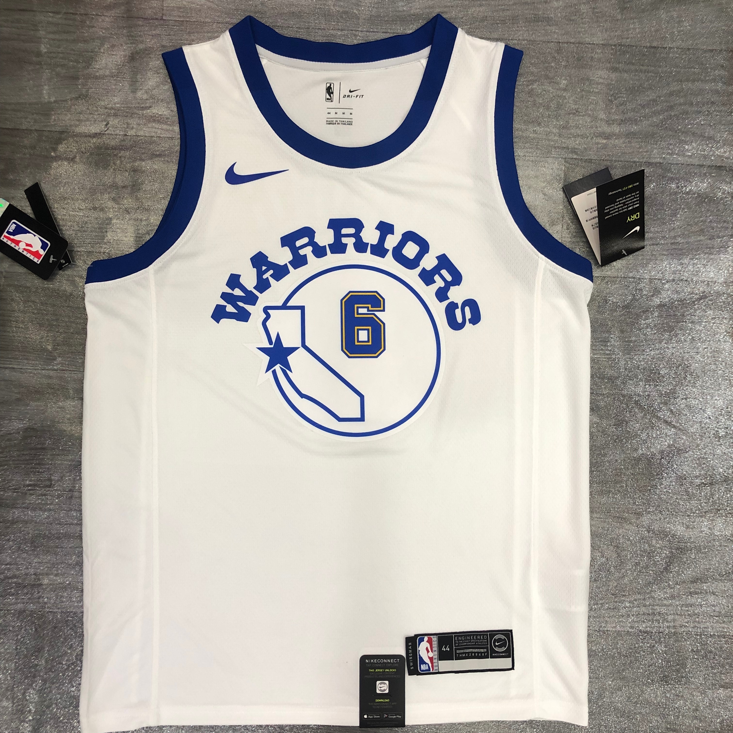 Warriors White Socks number six Nick Young