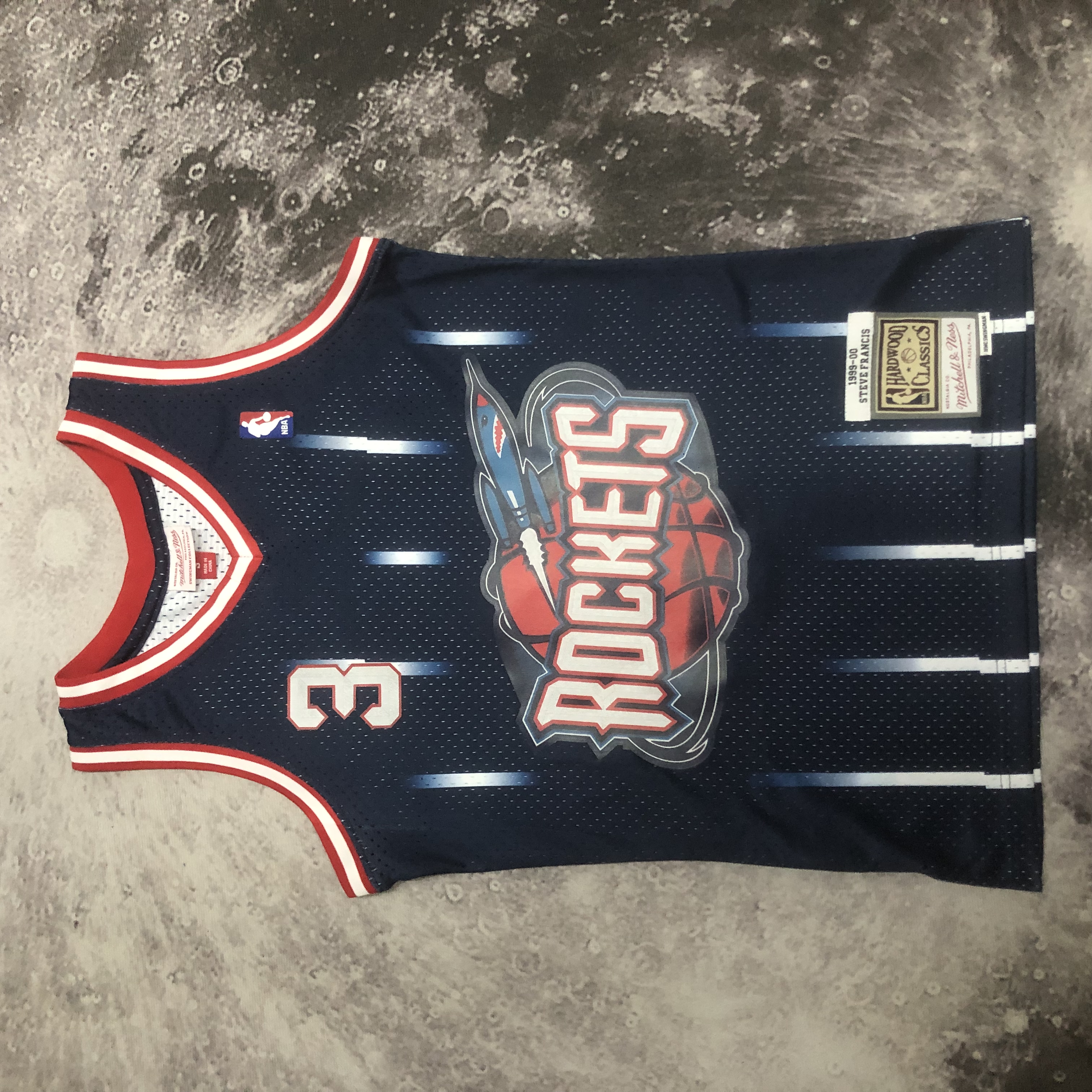MN Hot Press Throwback Jersey SW Rockets 9900 season No. 3 Francis