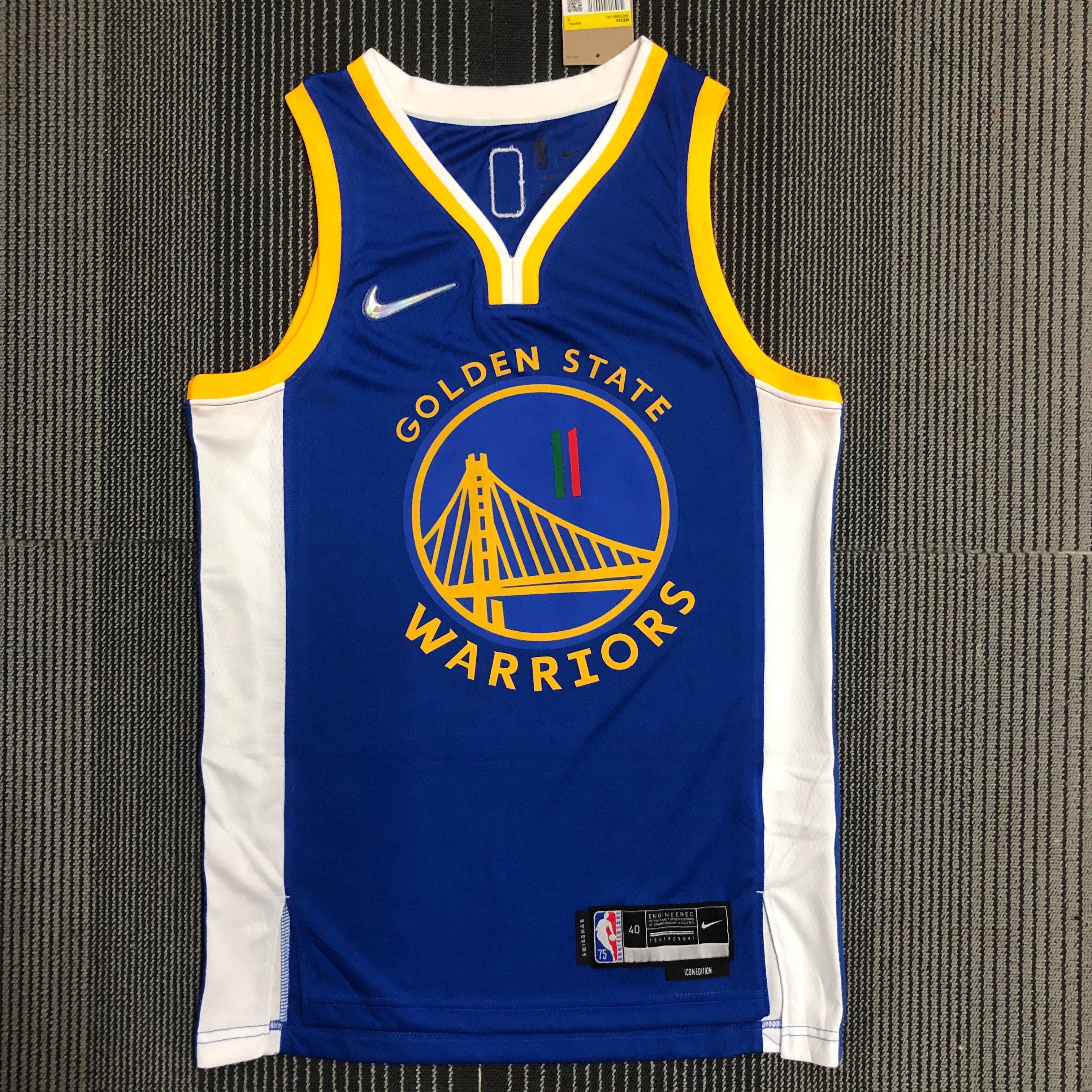 75th anniversary Warriors Blue Mexican number 11Thompson