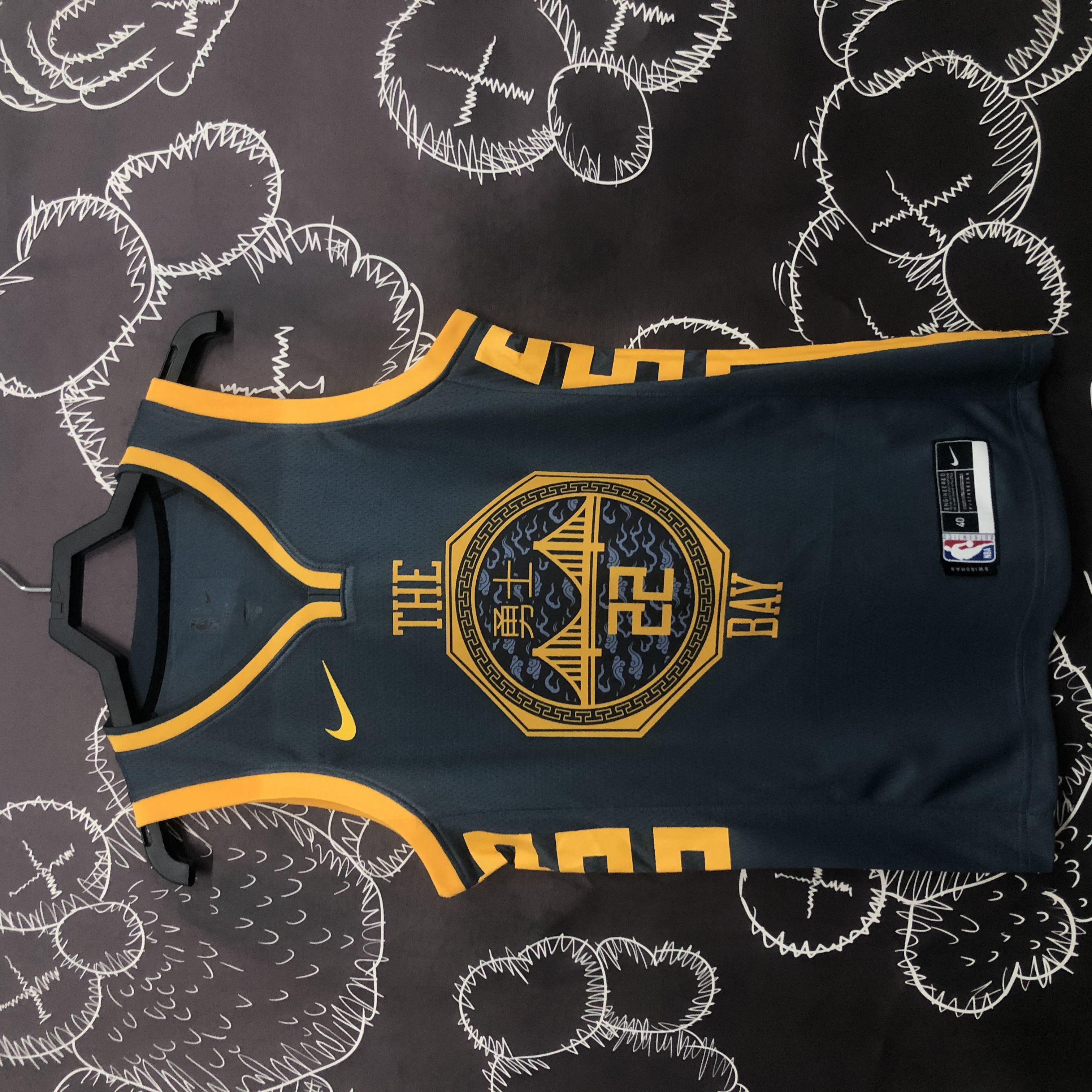 '18 Warriors grey # 22 Wiggins