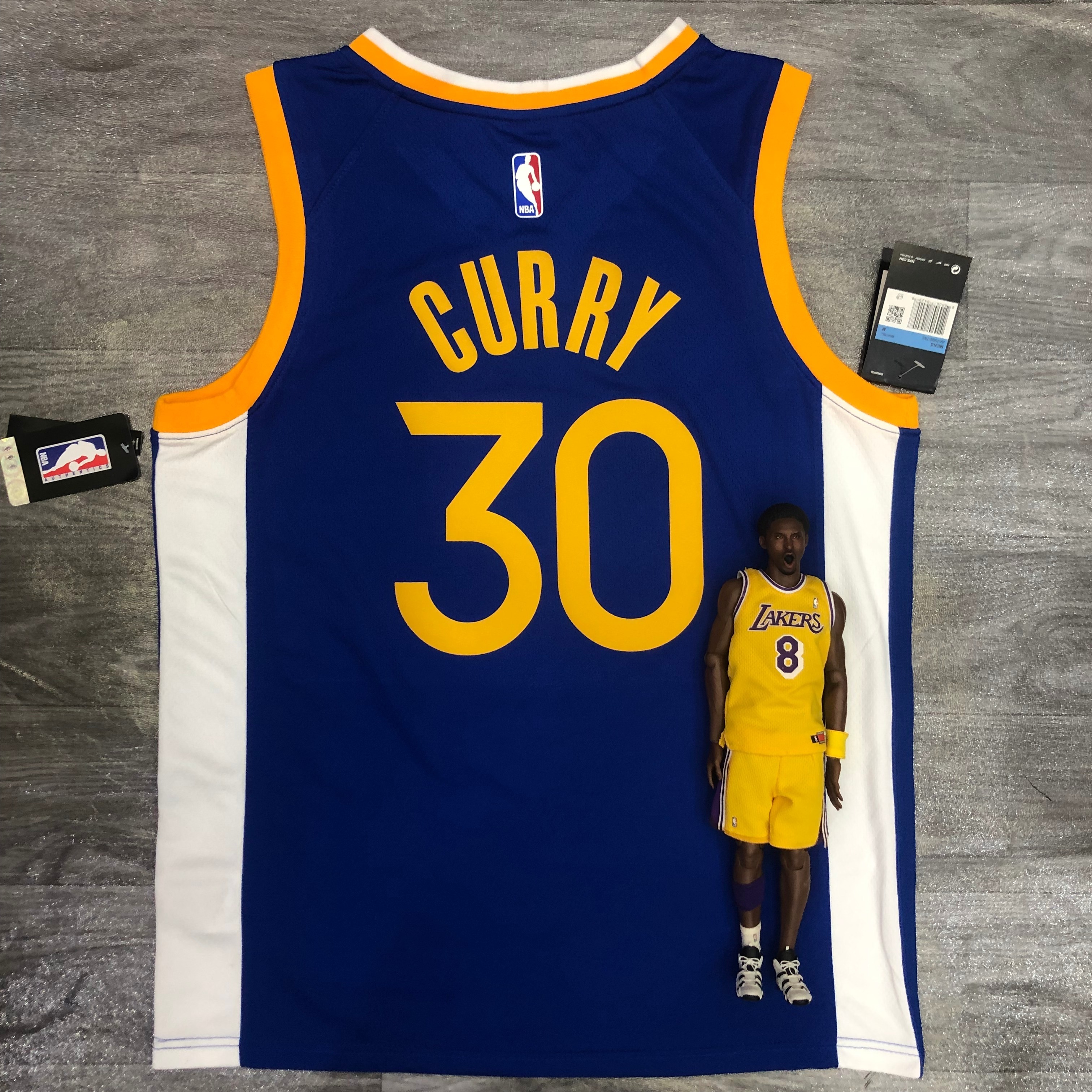 Warriors Season 20 V-neck blue No. 30 Curry