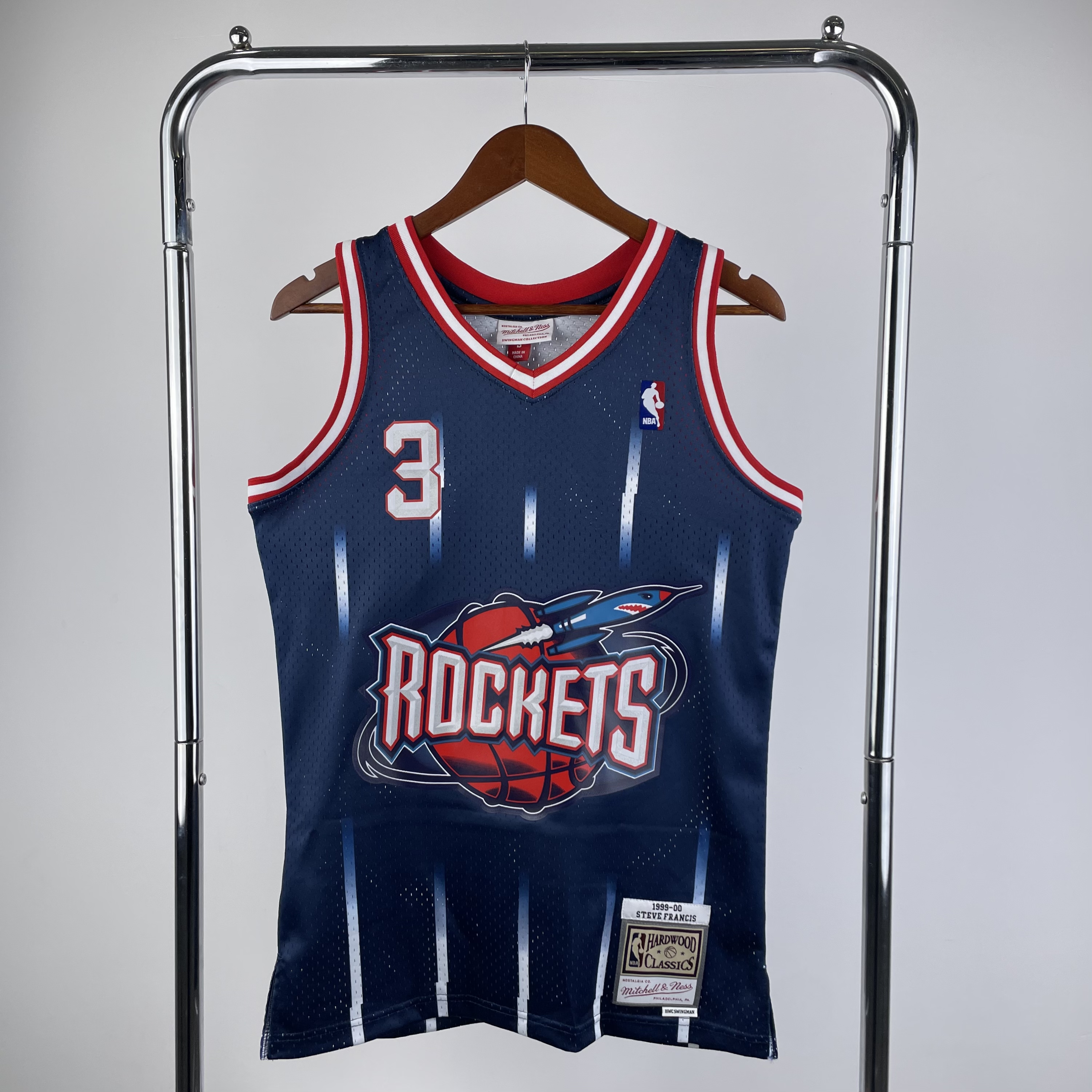 MN Hot Press Throwback Jersey SW Rockets 9900 season No. 3 Francis