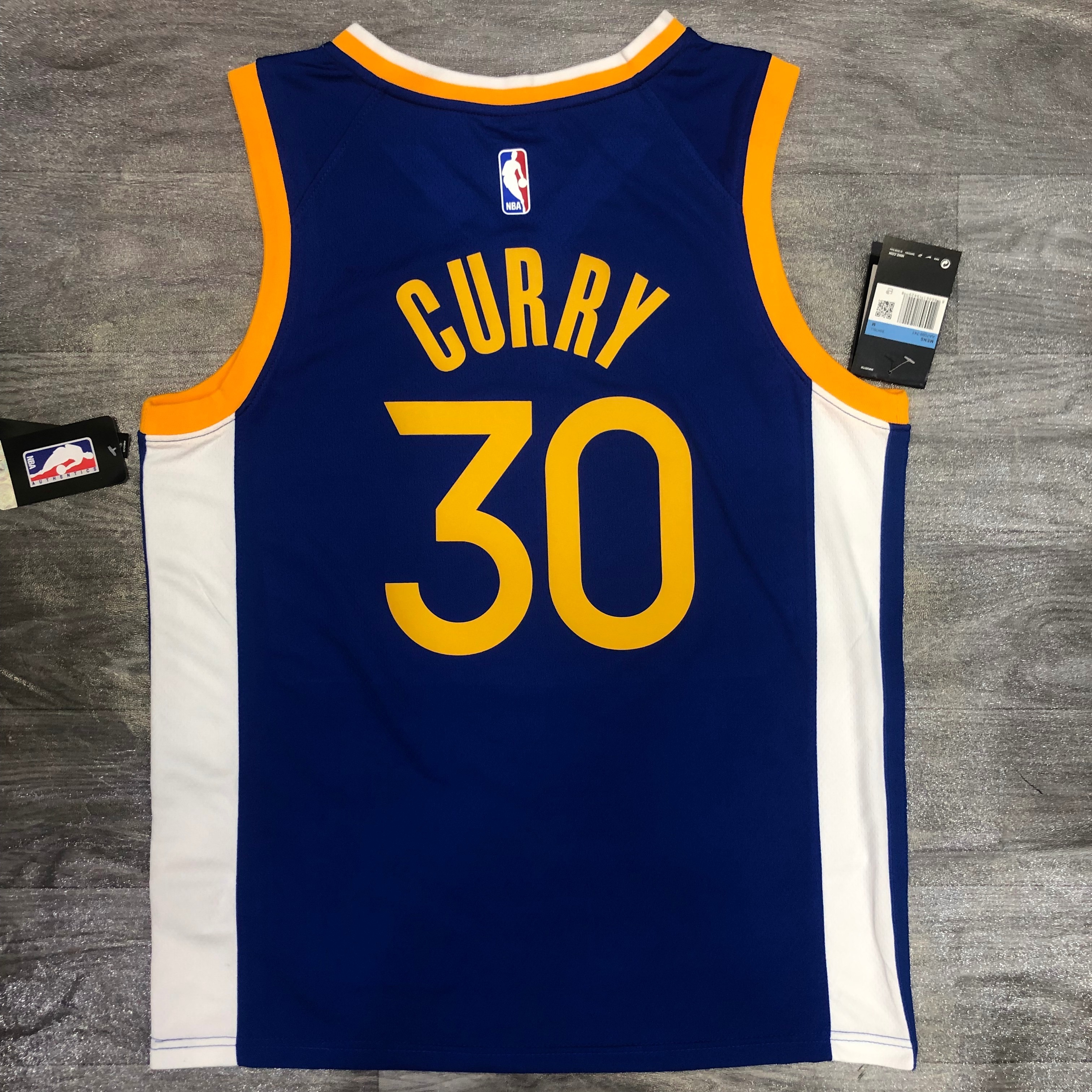 Warriors Season 20 V-neck blue No. 30 Curry