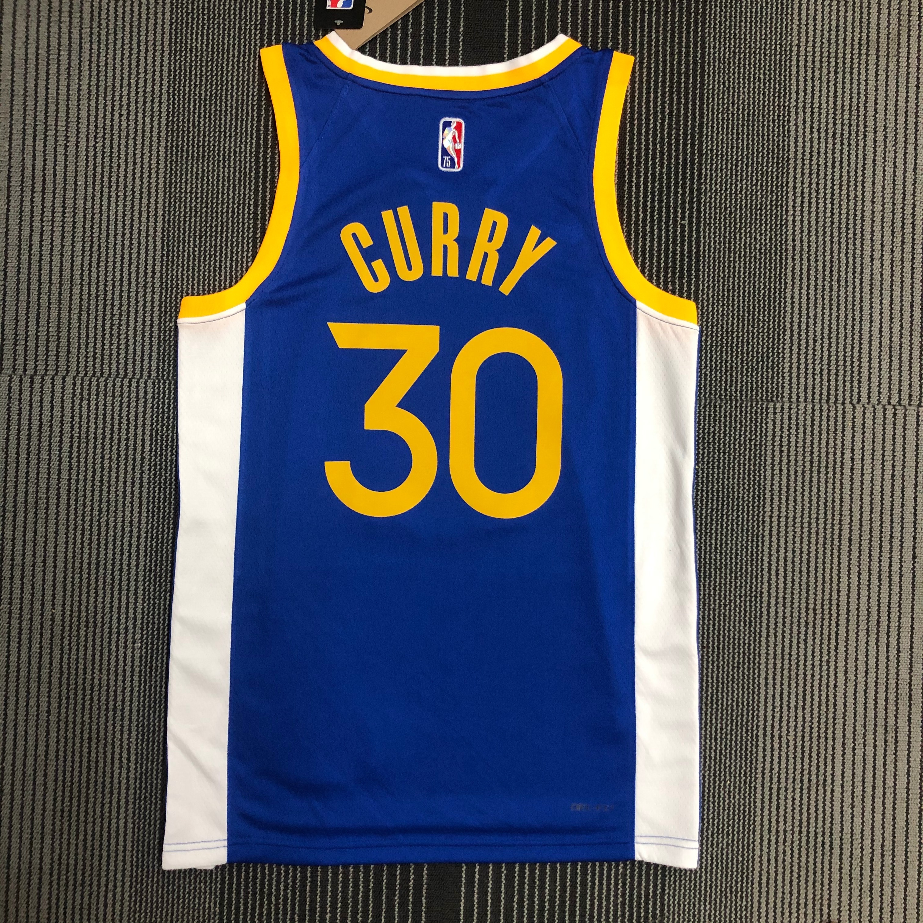 75th anniversary Warriors V-neck blue 30 Curry