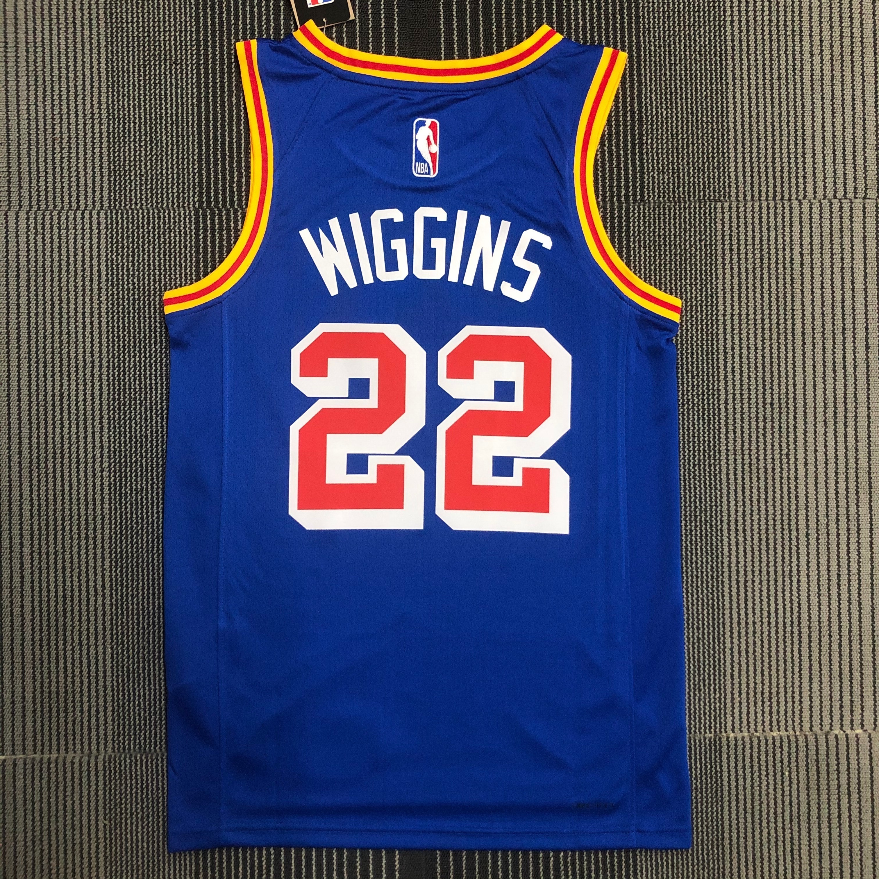 75th anniversary Warriors throwback jersey number 22 Wiggins