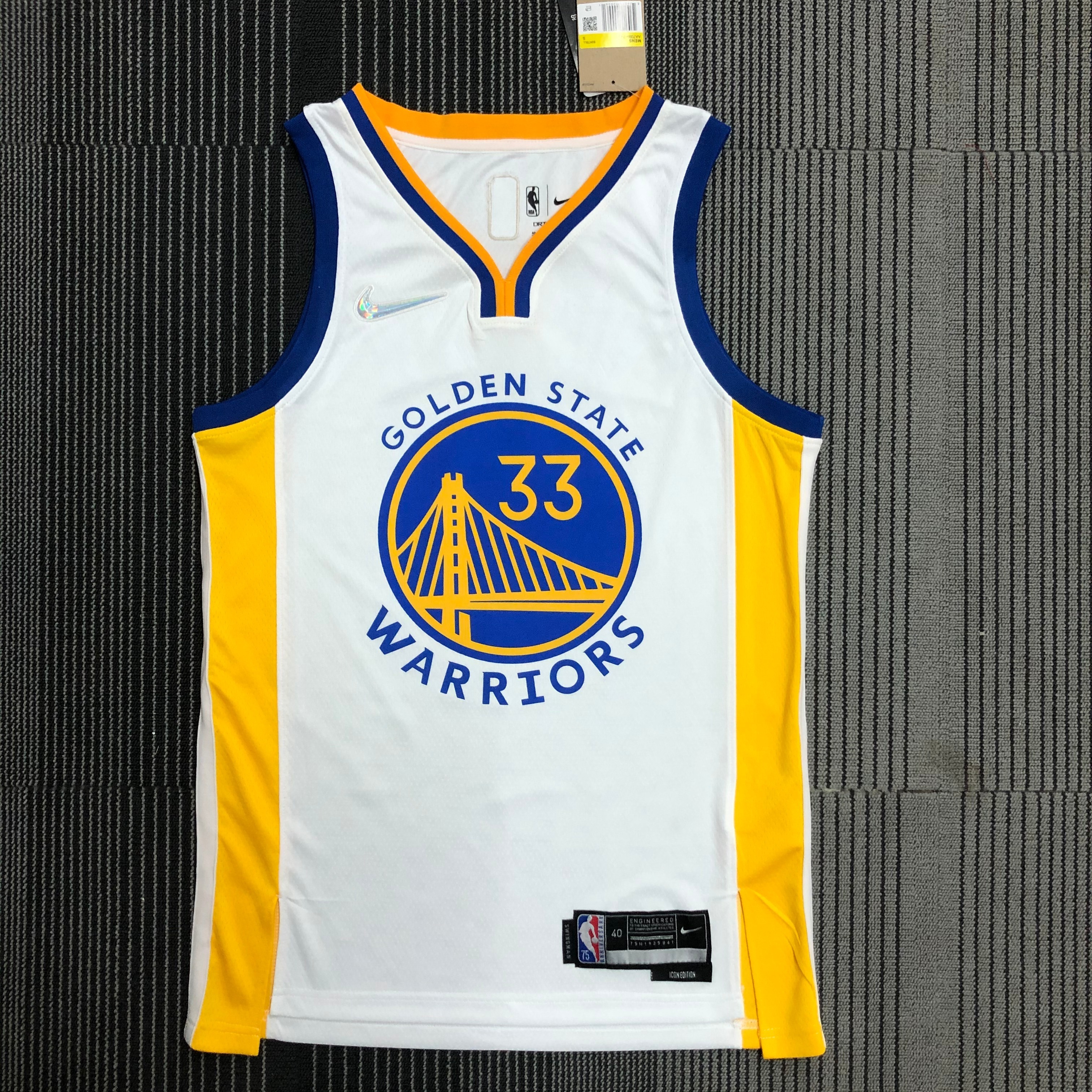 75th anniversary Warriors white 33 Wiseman