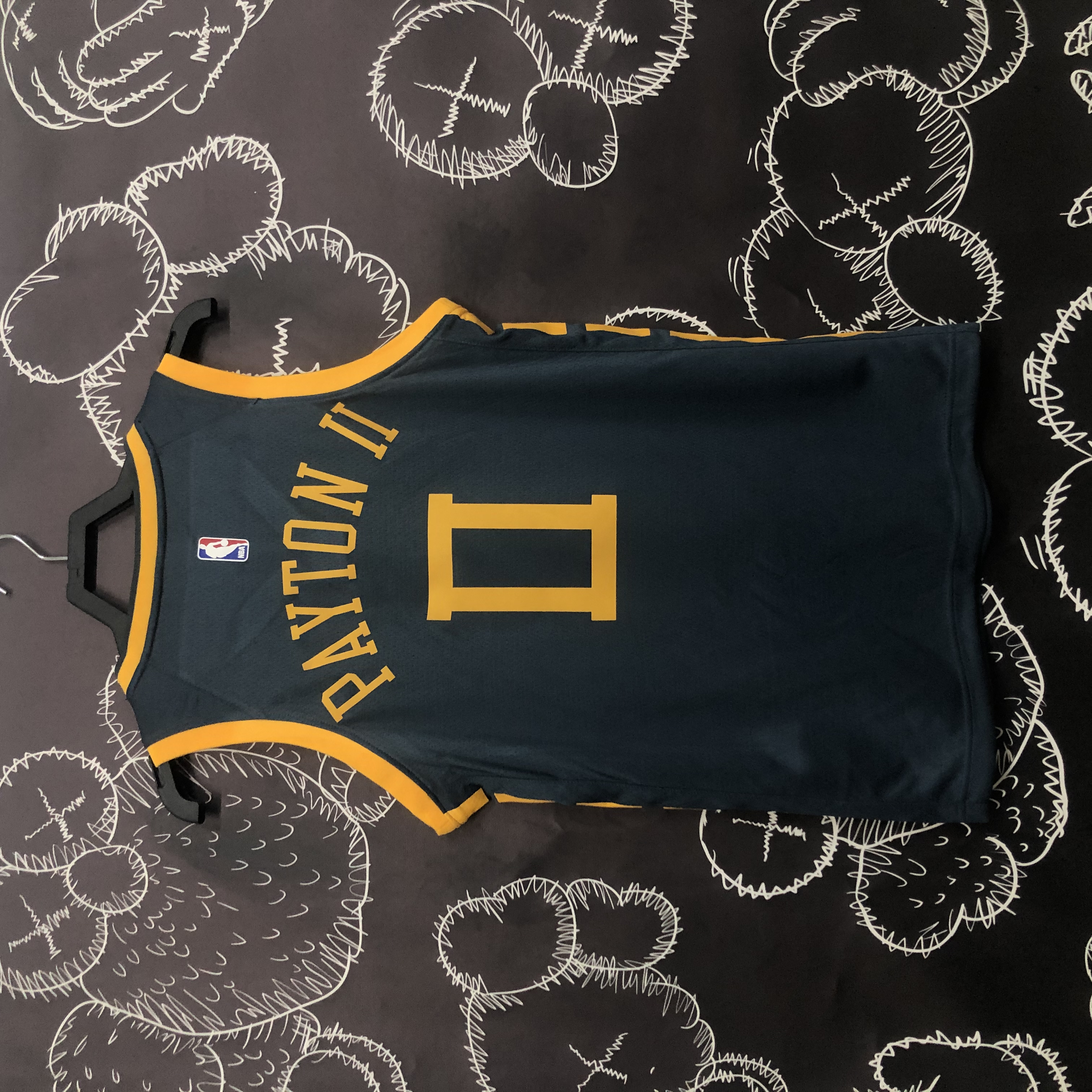 '18 Warriors gray 00 Peyton Jr