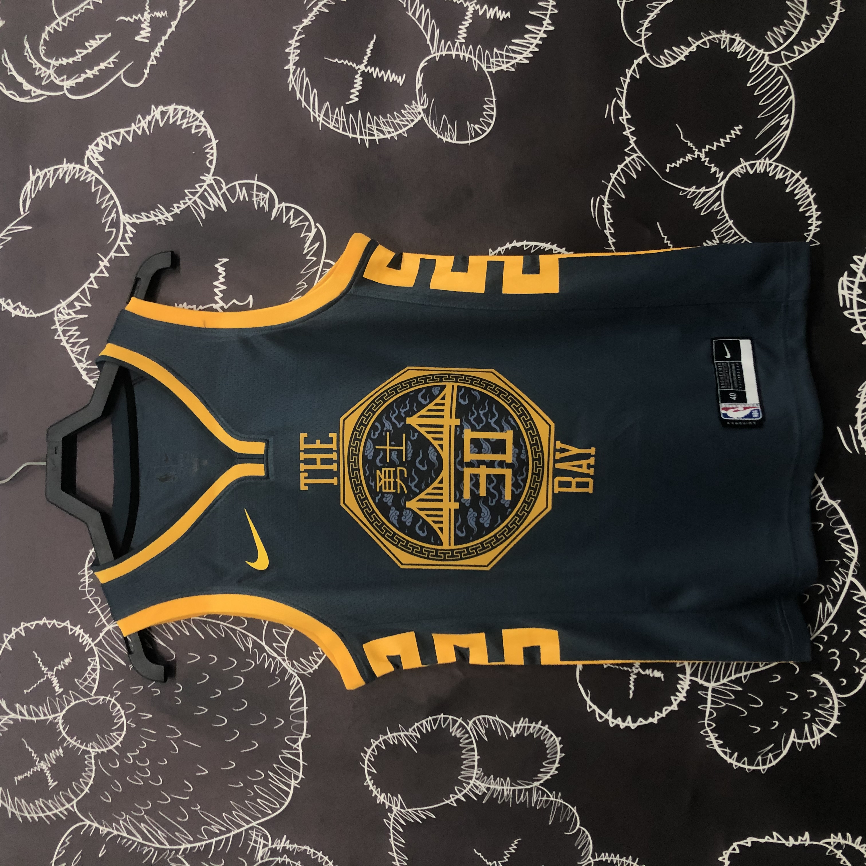 18 Warriors grey No. 30 Curry