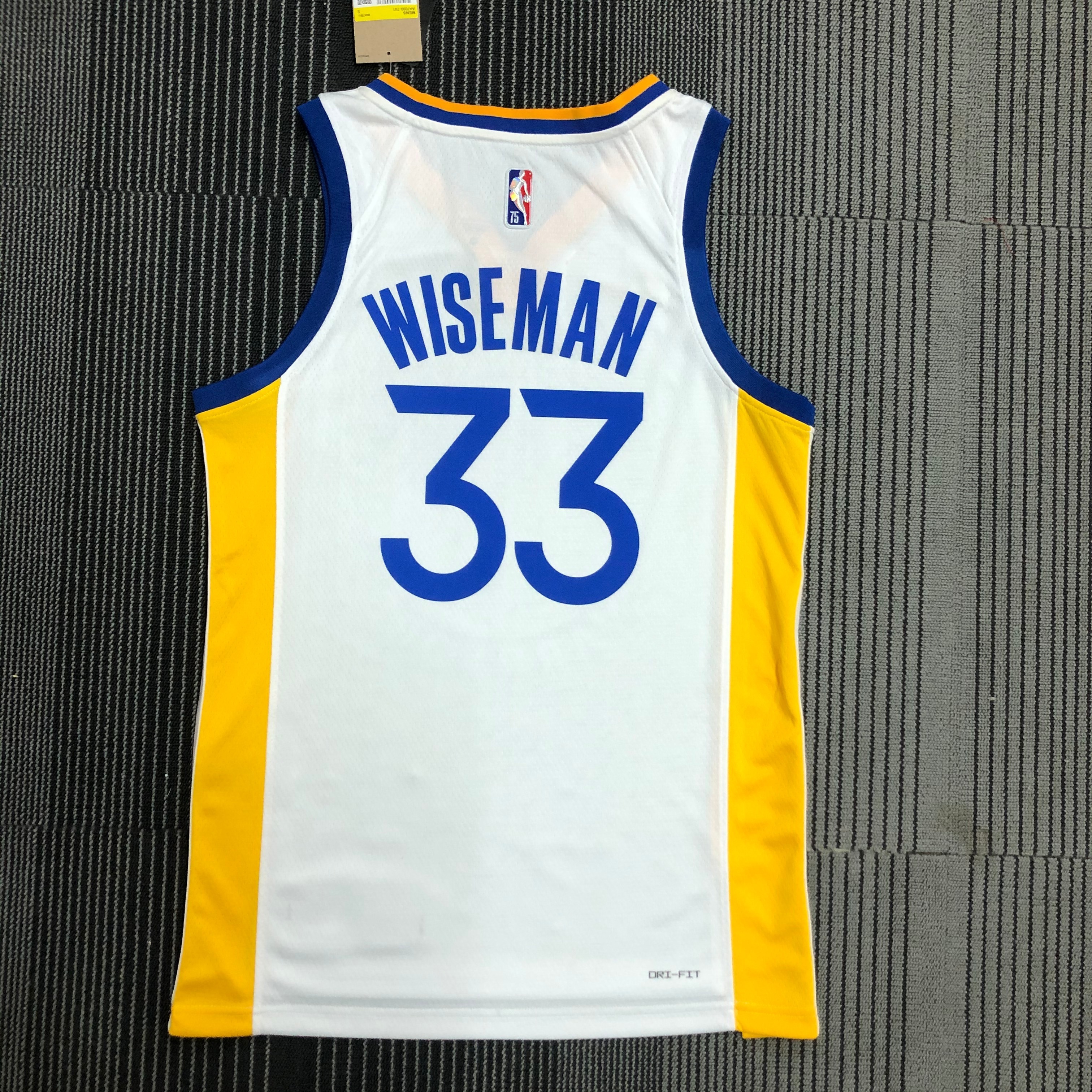 75th anniversary Warriors white 33 Wiseman