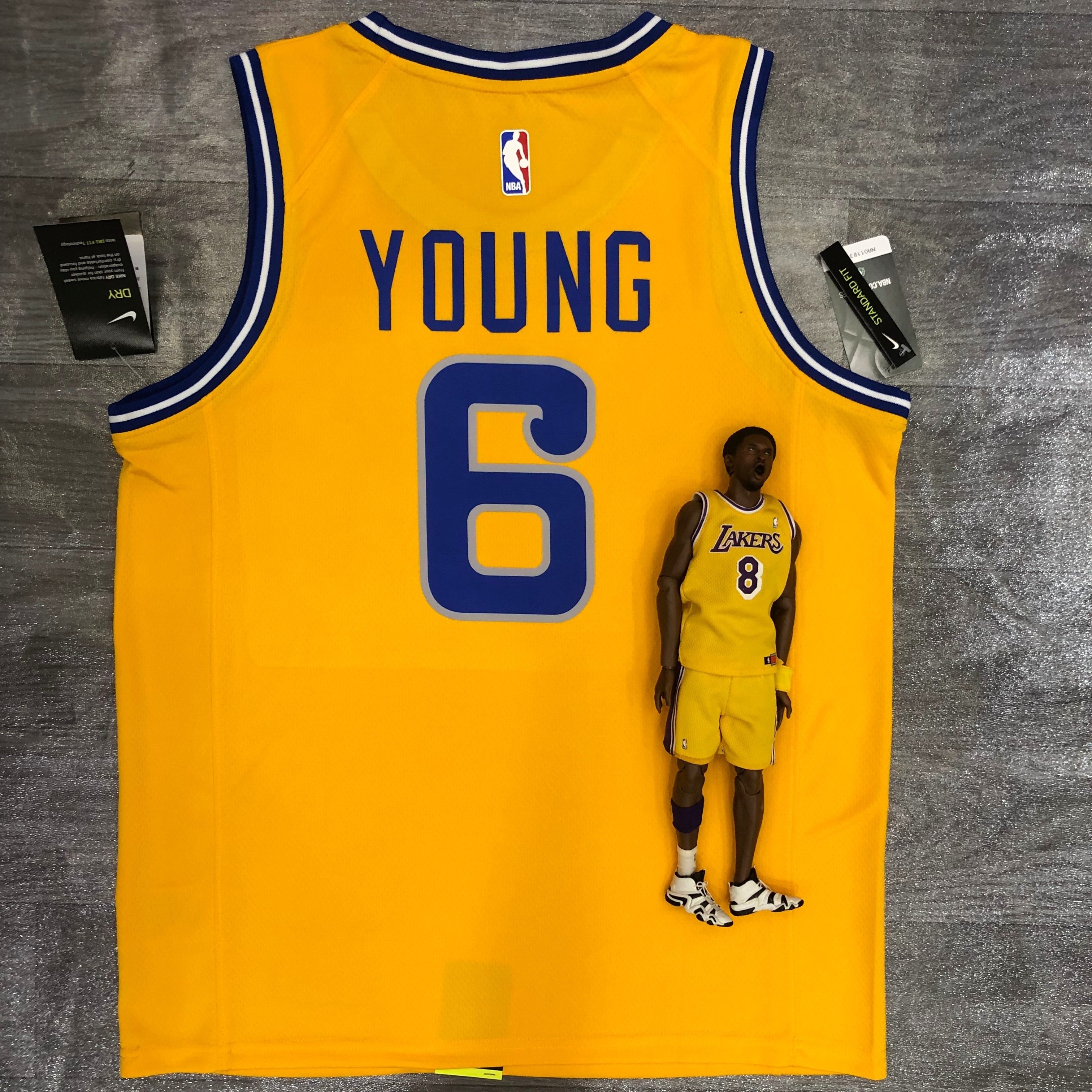 Warriors Yellow Socks number six Nick Young