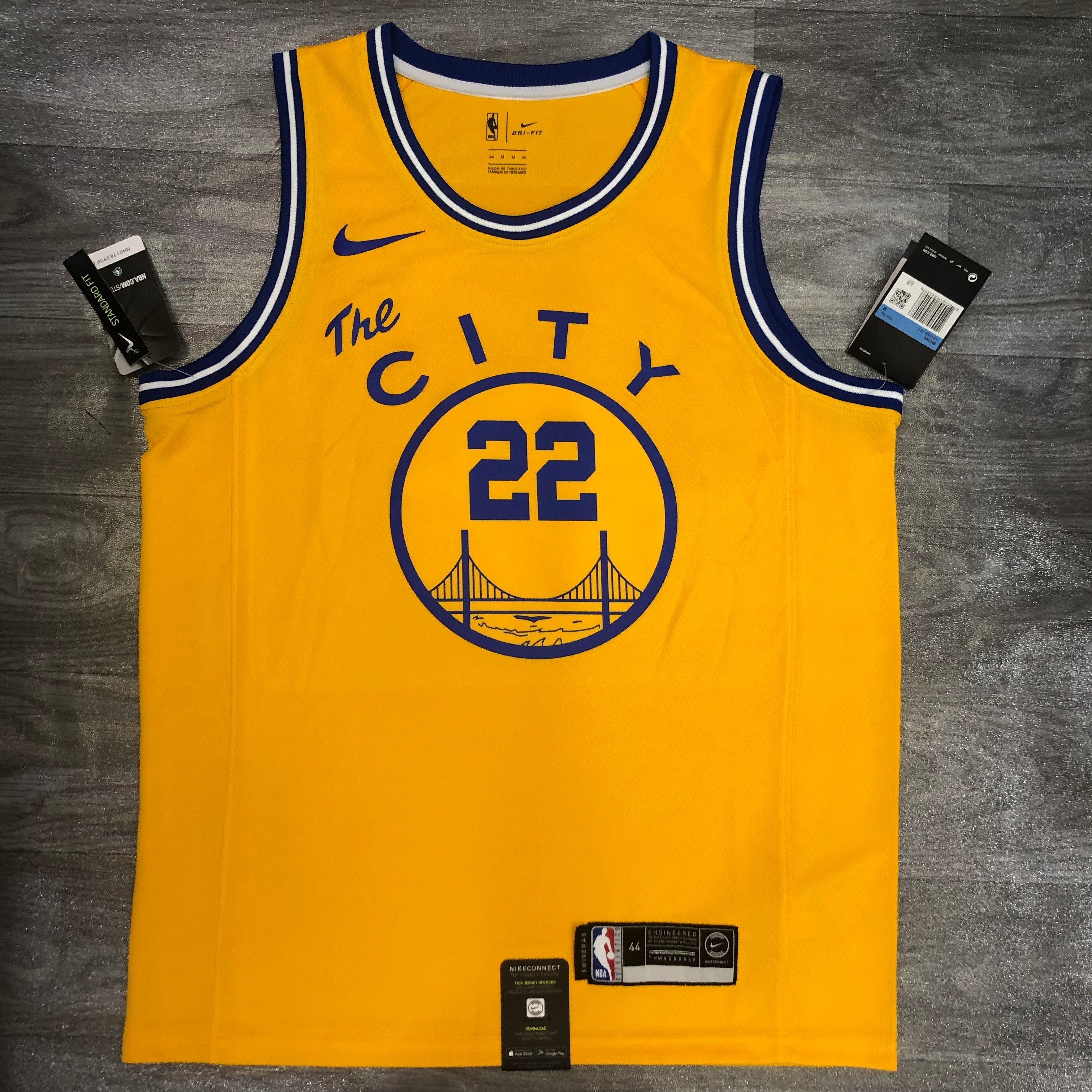 Warriors streetcar version yellow 22 Wiggins