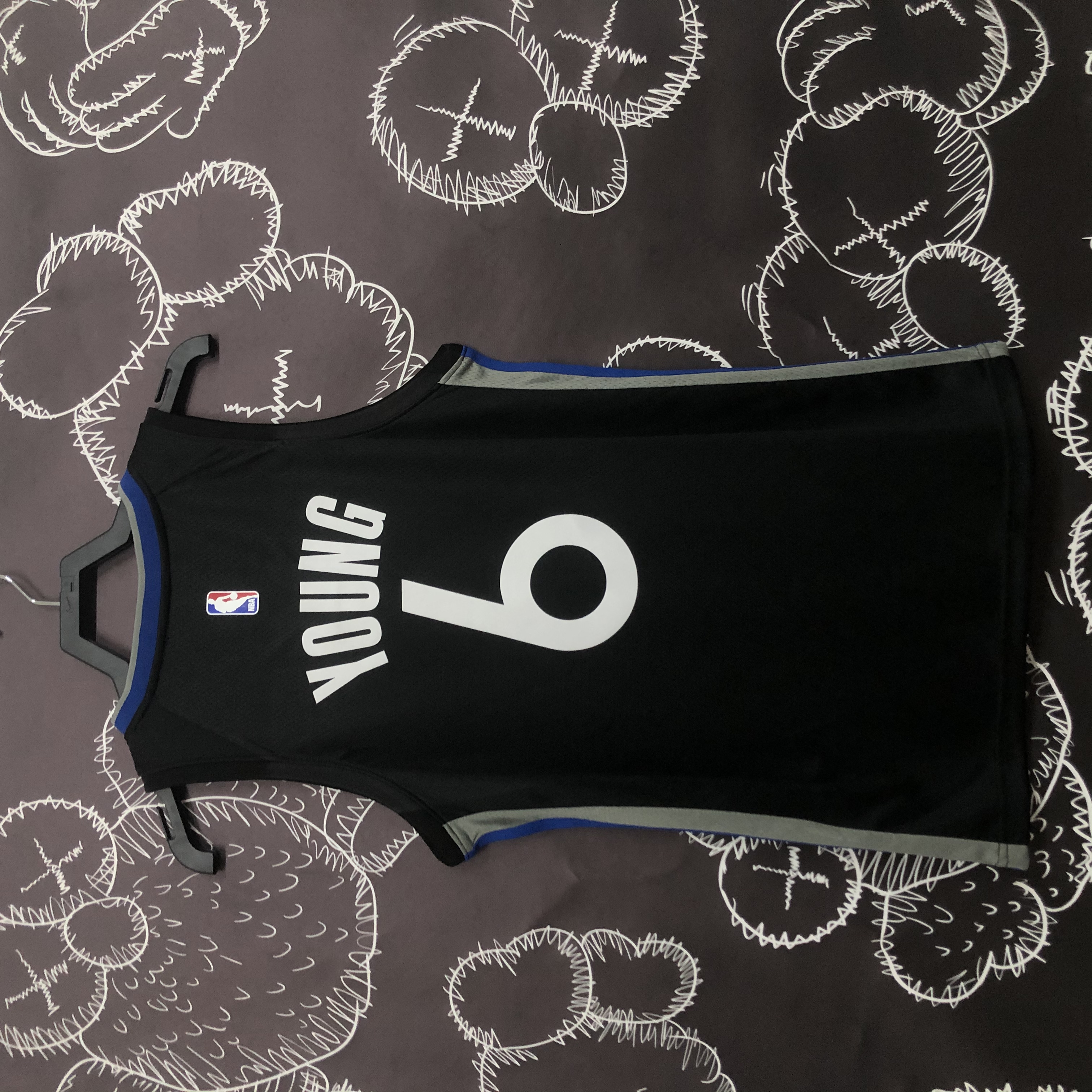 Warriors season 20 Black and gray number 6 Nick Young