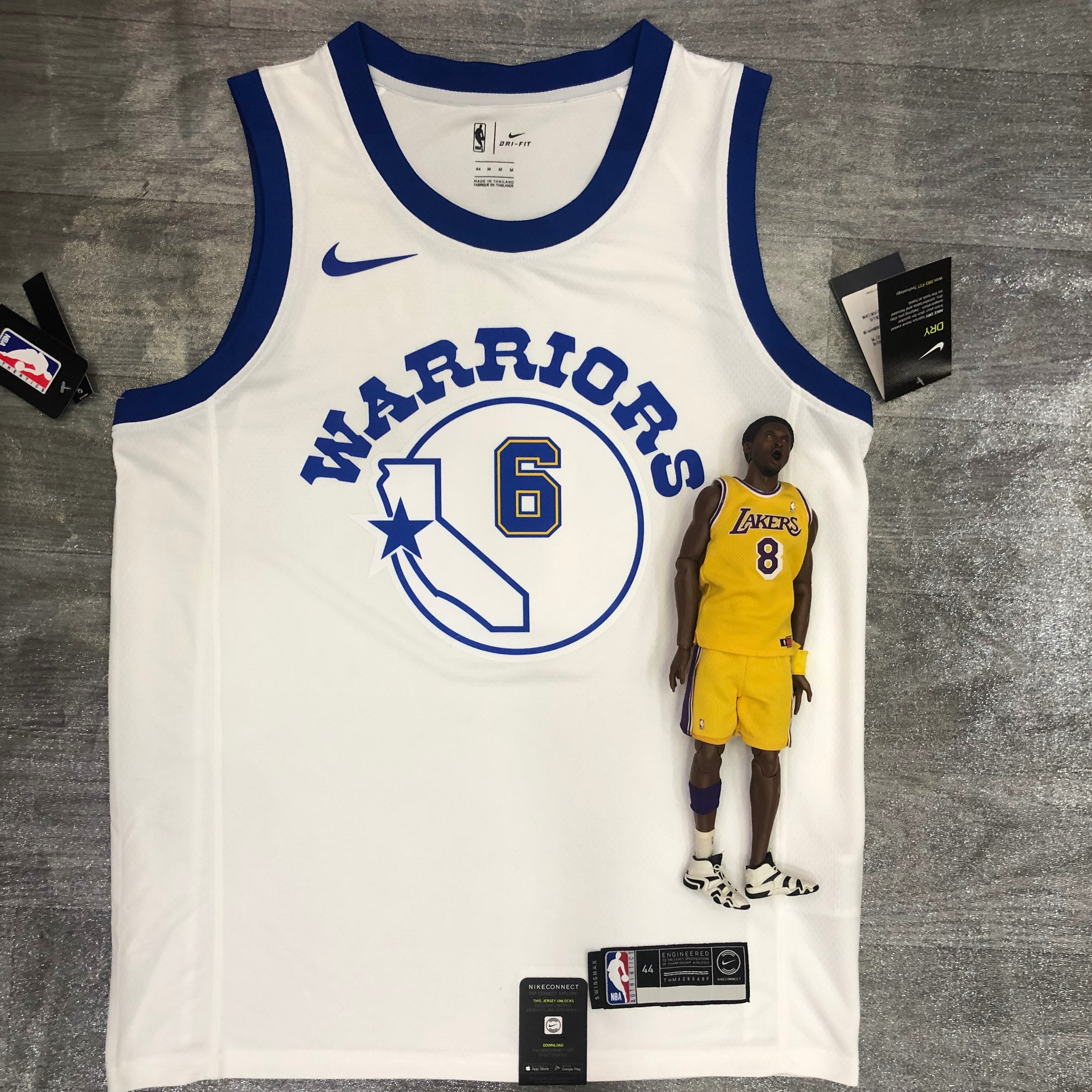 Warriors White Socks number six Nick Young