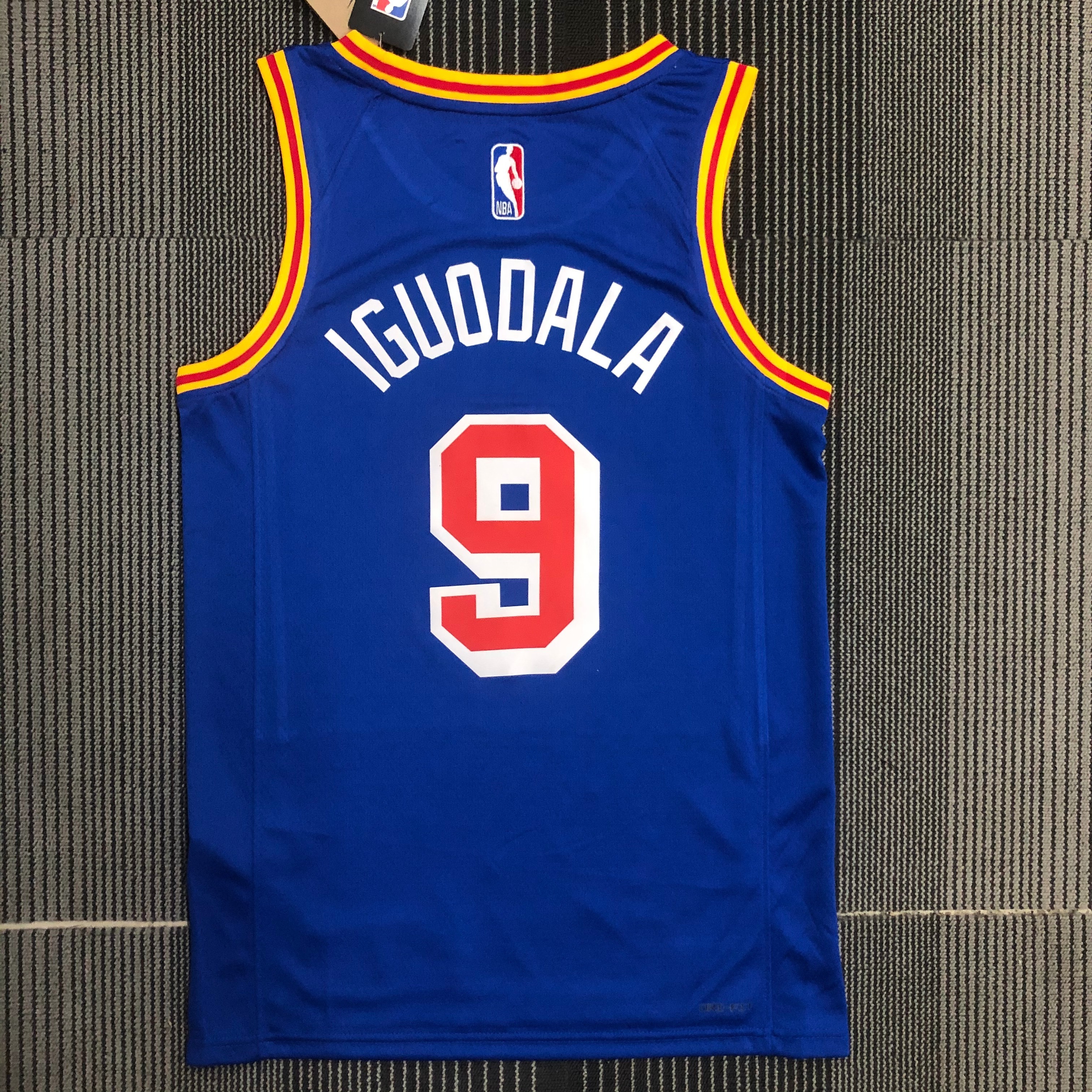 75th anniversary Warriors throwback jersey number 9 Iguodala