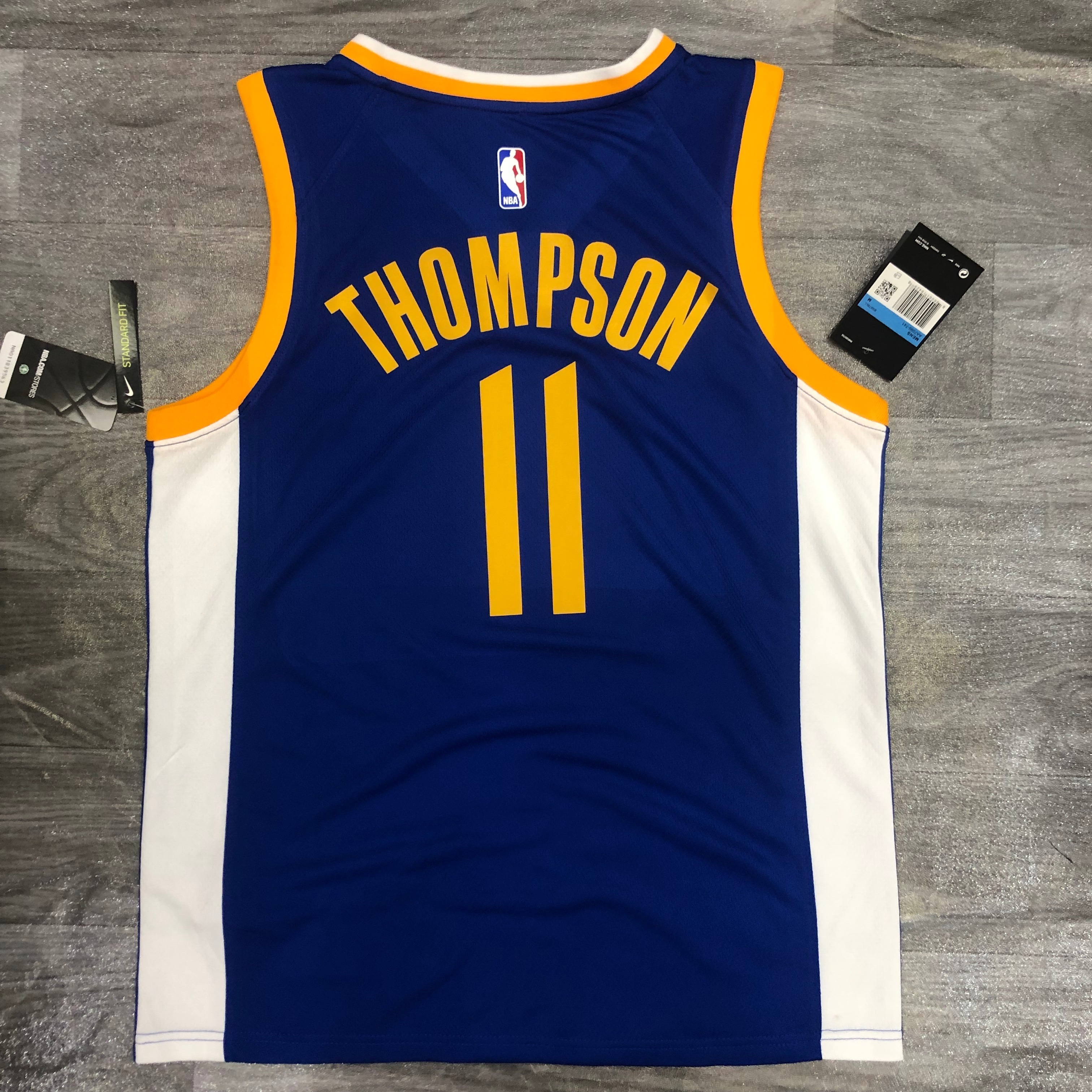 '20 Warriors V-neck blue # 11 Thompson