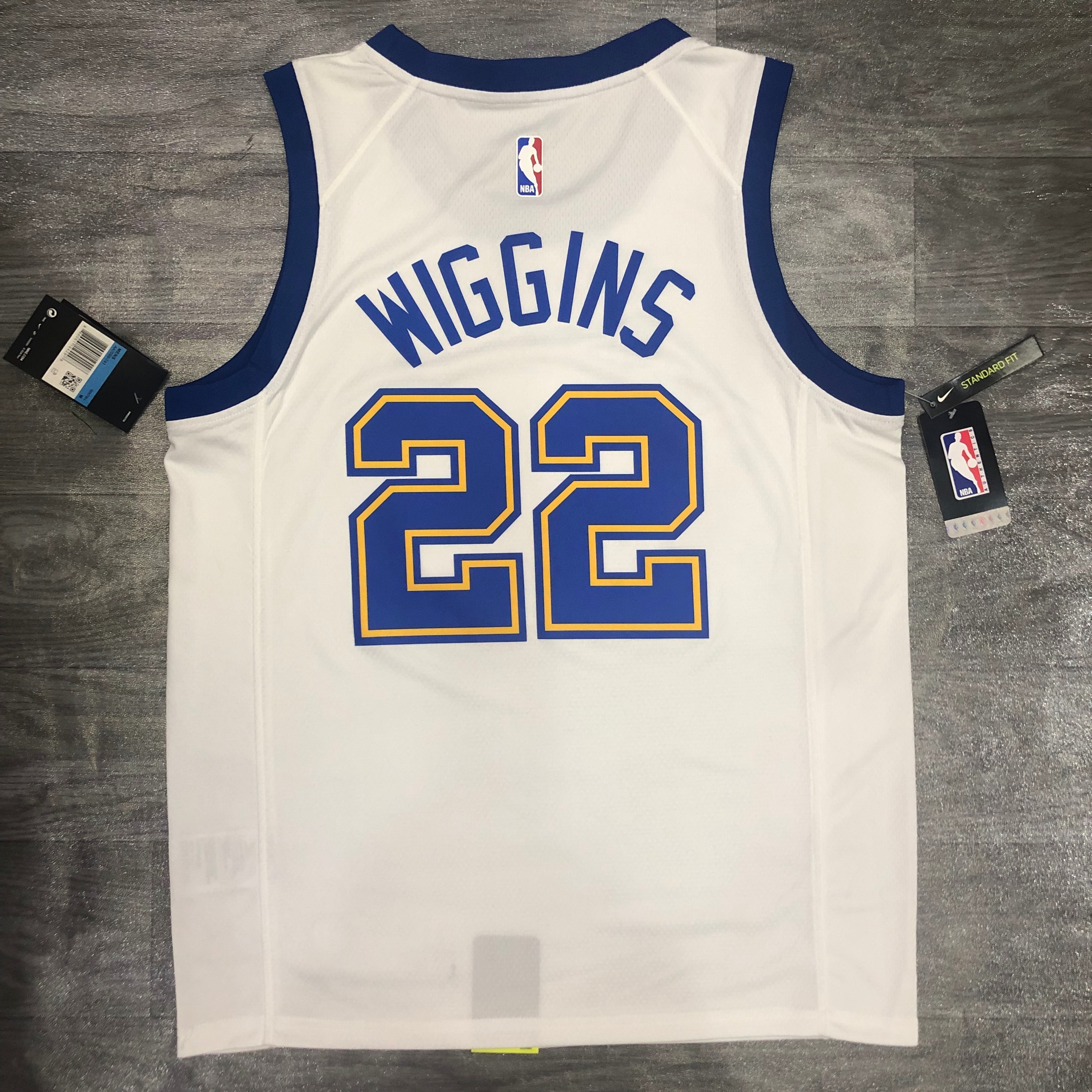 Warriors White Socks number 22 Wiggins