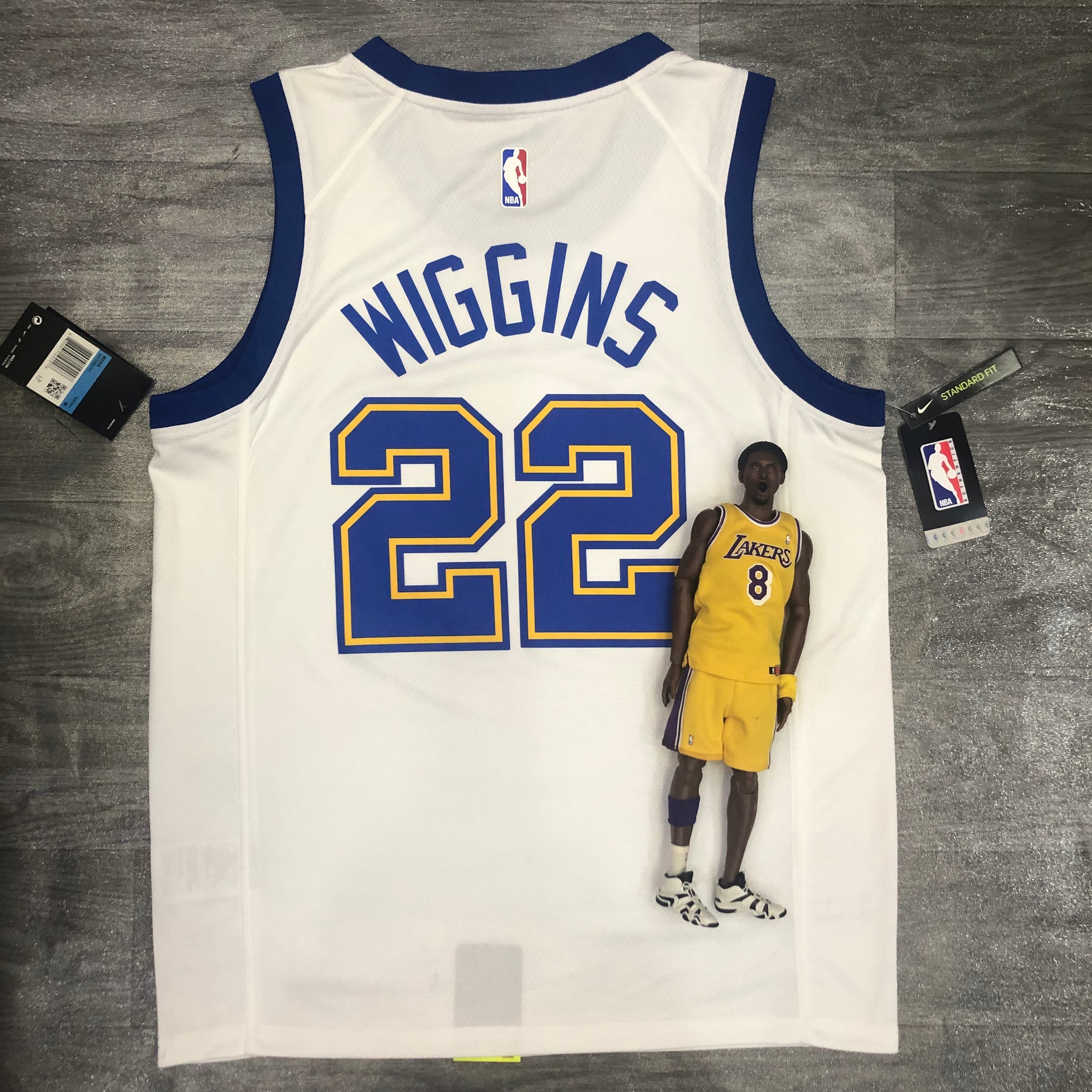 Warriors White Socks number 22 Wiggins