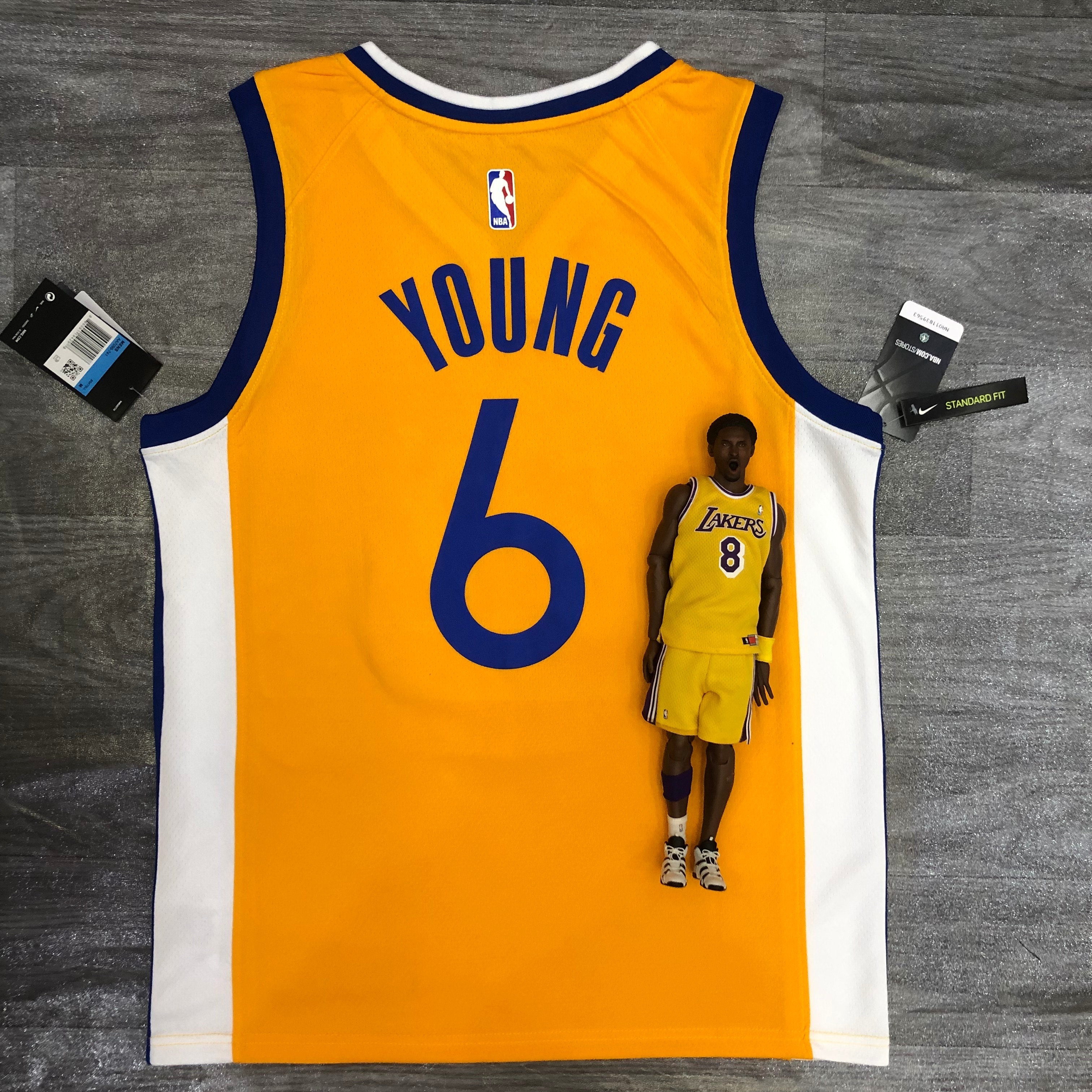 Season 21 Warriors Jordan theme limited number 6 Nick Young