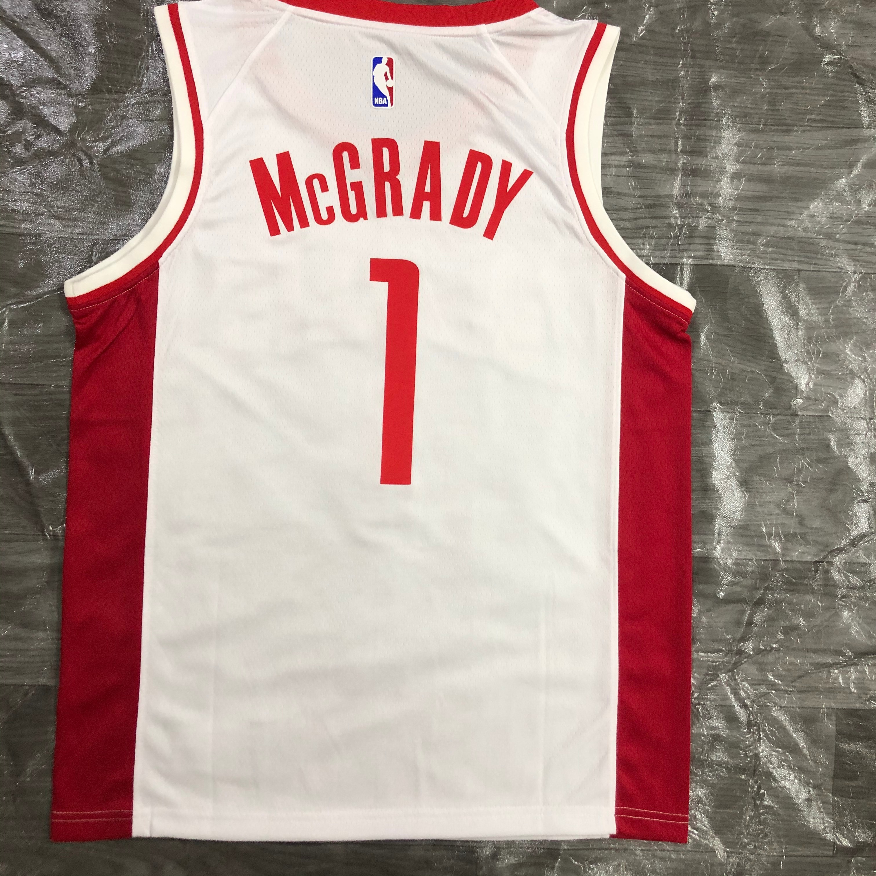 21 season Rockets white No. 1 McGrady