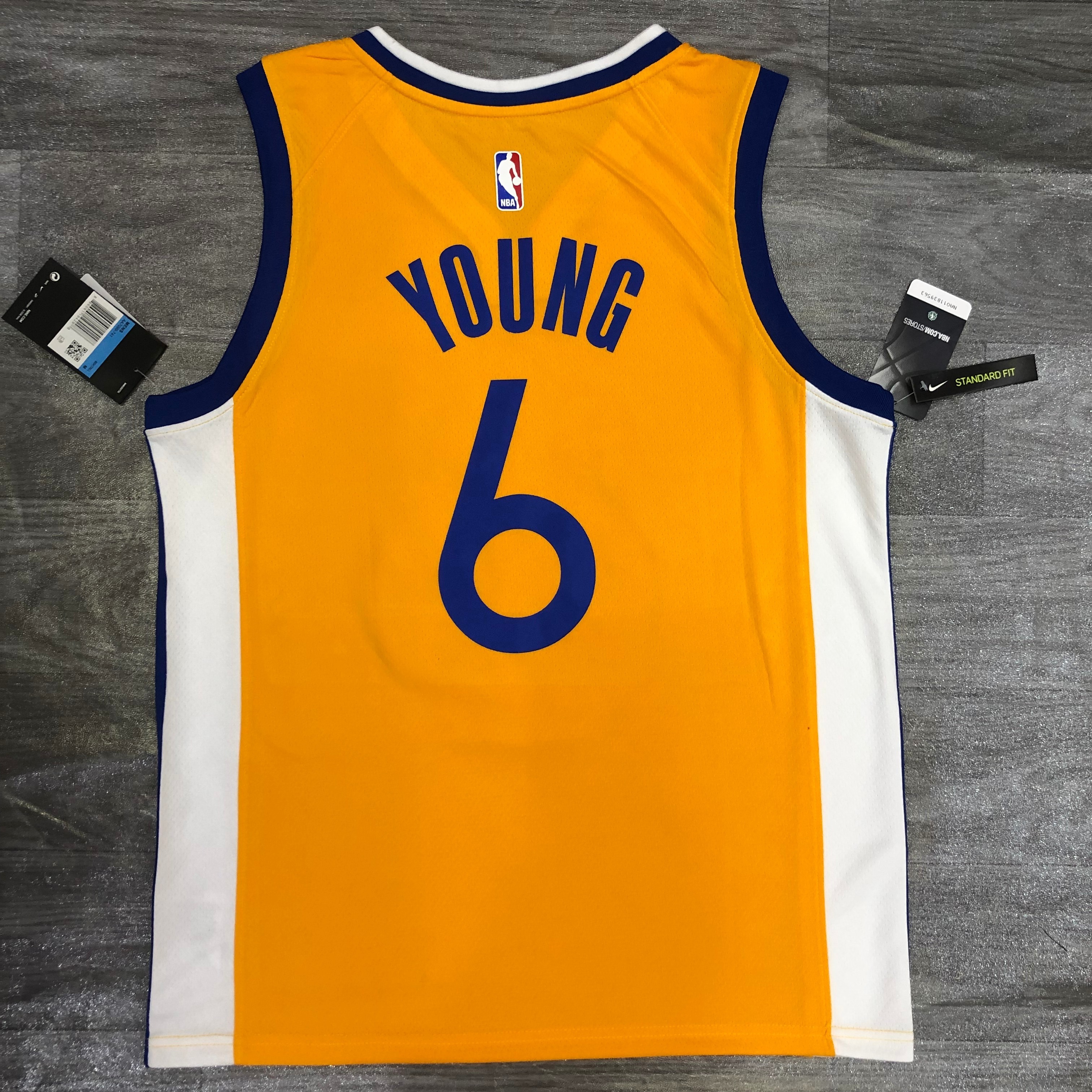 Season 21 Warriors Jordan theme limited number 6 Nick Young