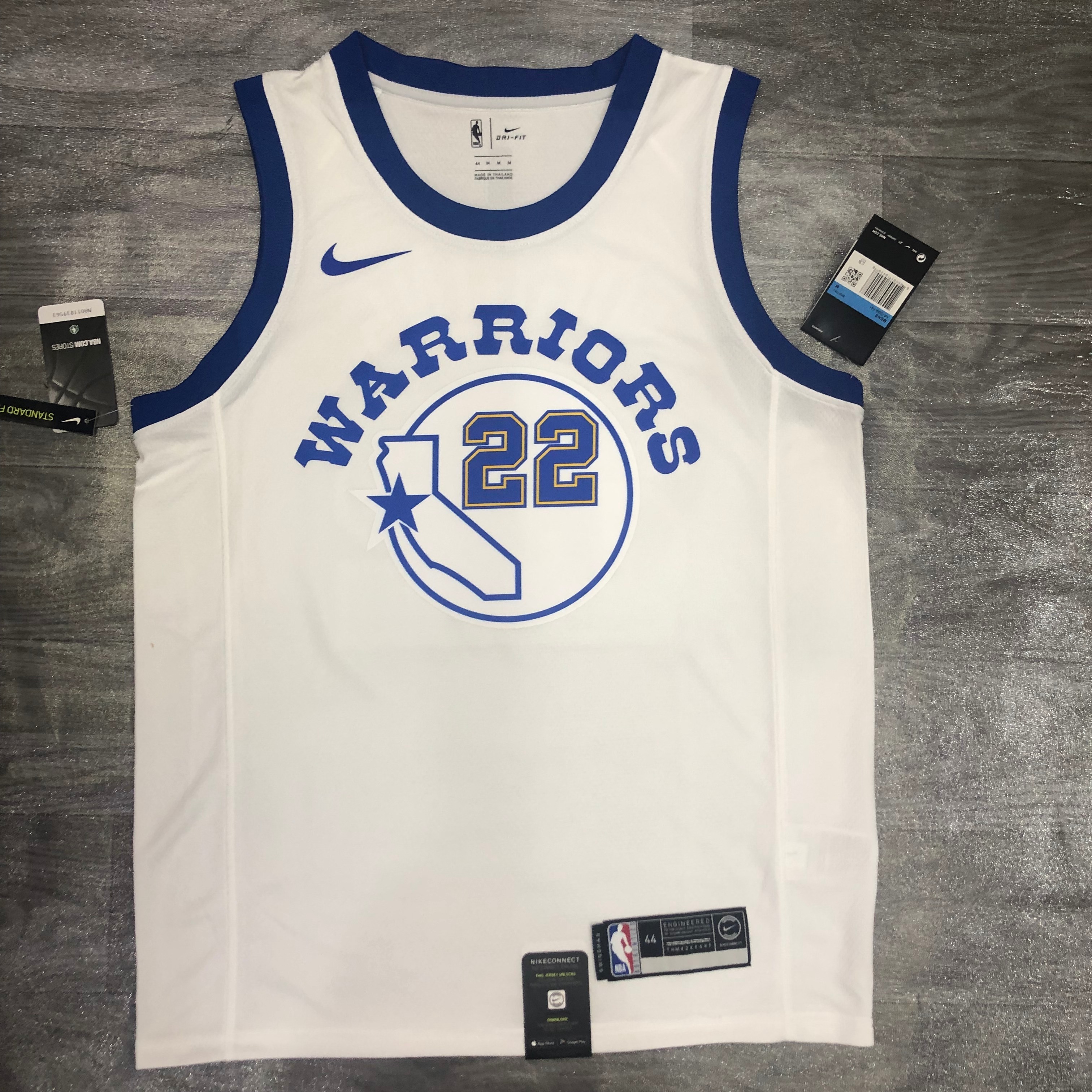 Warriors White Socks number 22 Wiggins