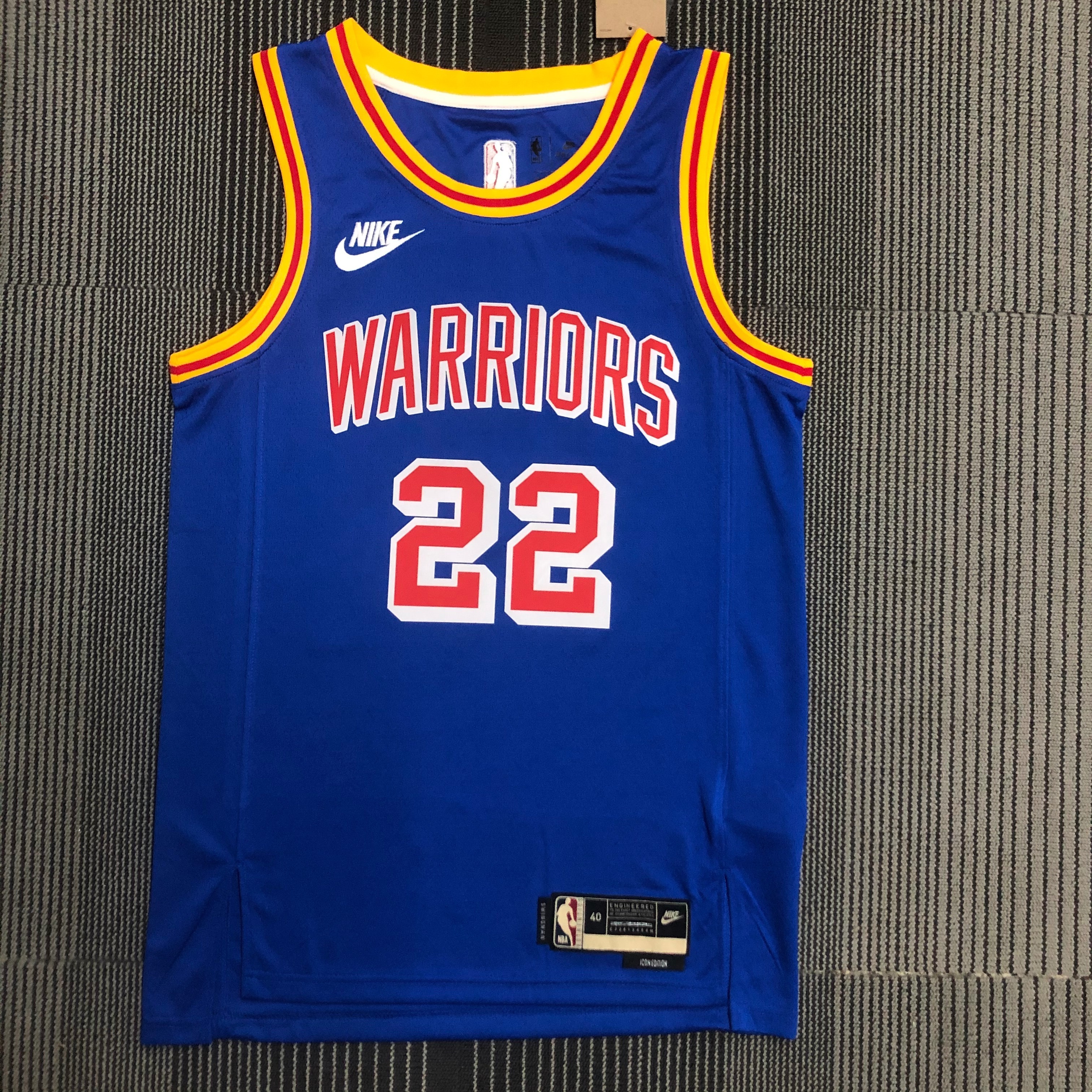 75th anniversary Warriors throwback jersey number 22 Wiggins