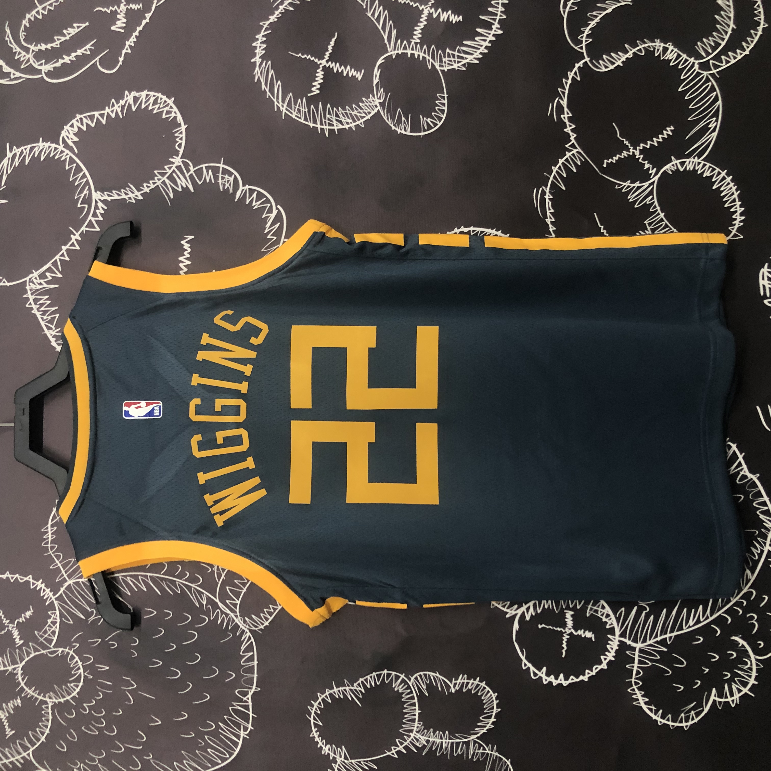 '18 Warriors grey # 22 Wiggins