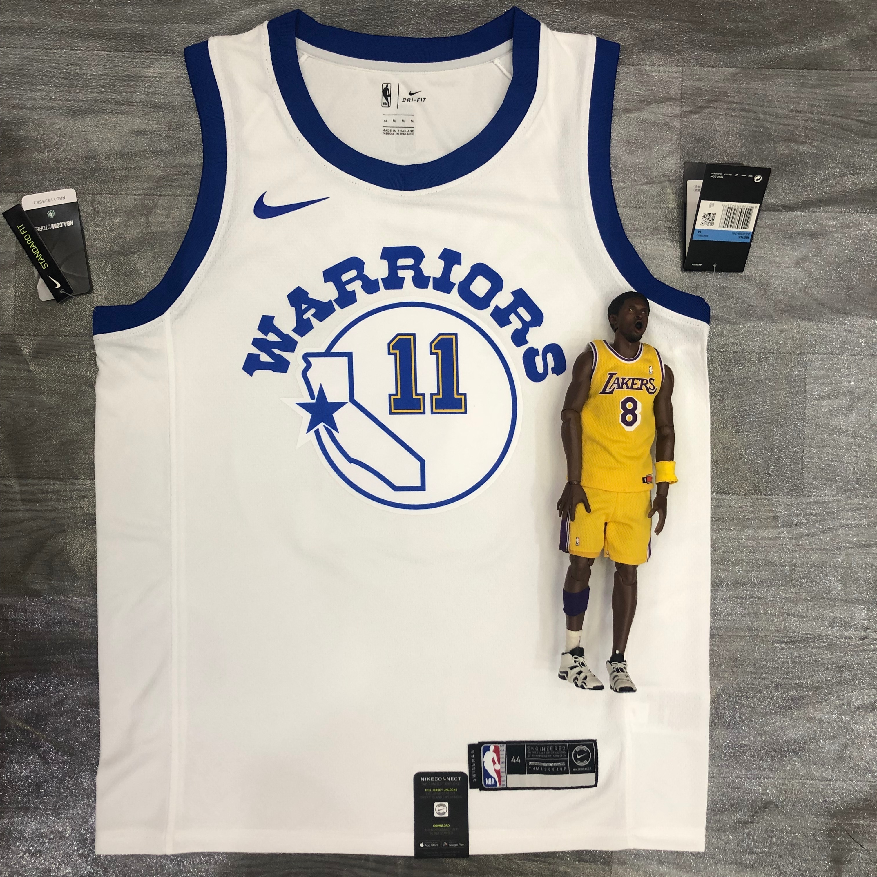 Warriors White Socks number 11 Thompson