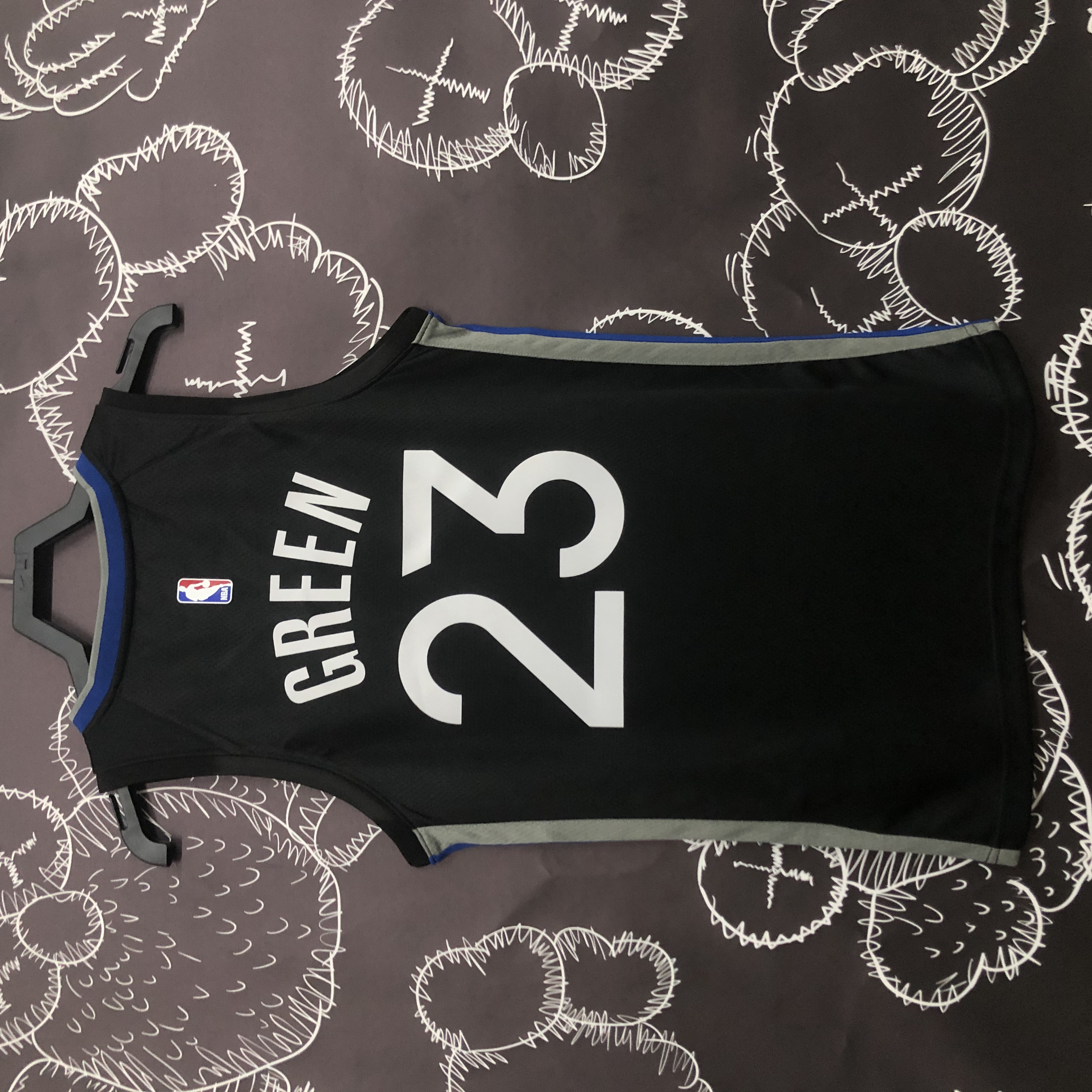 Season 20 Warriors Black gray # 23 Green