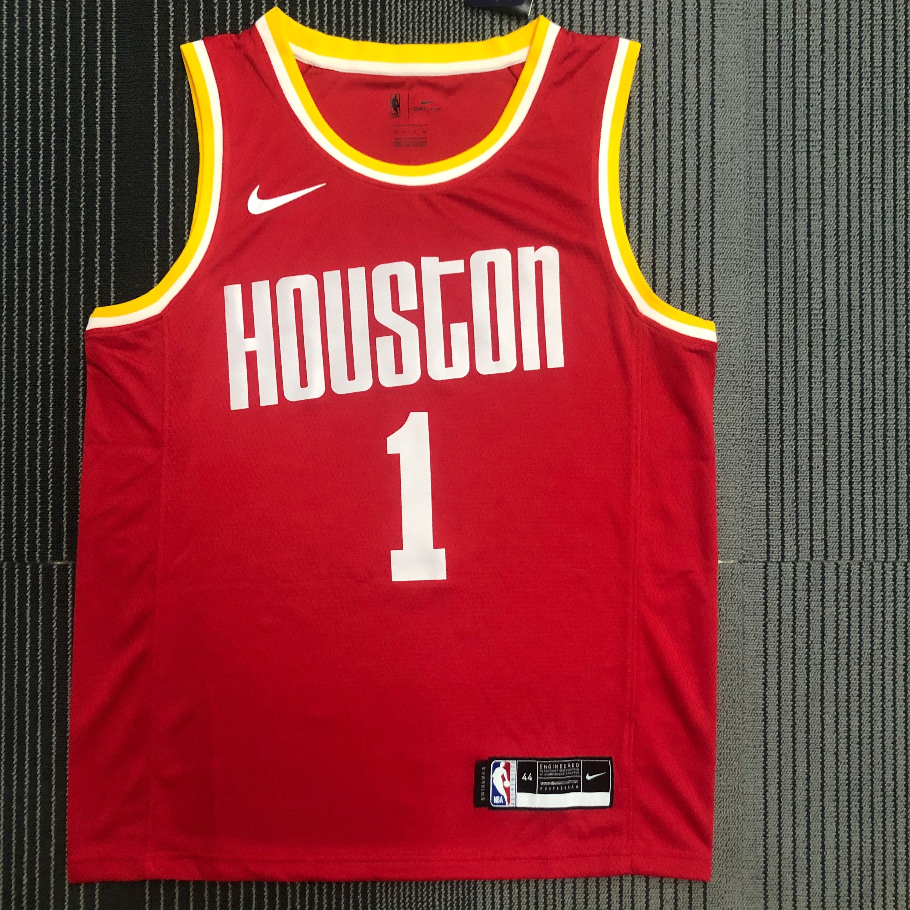 Rockets retro red number one Tracy McGrady