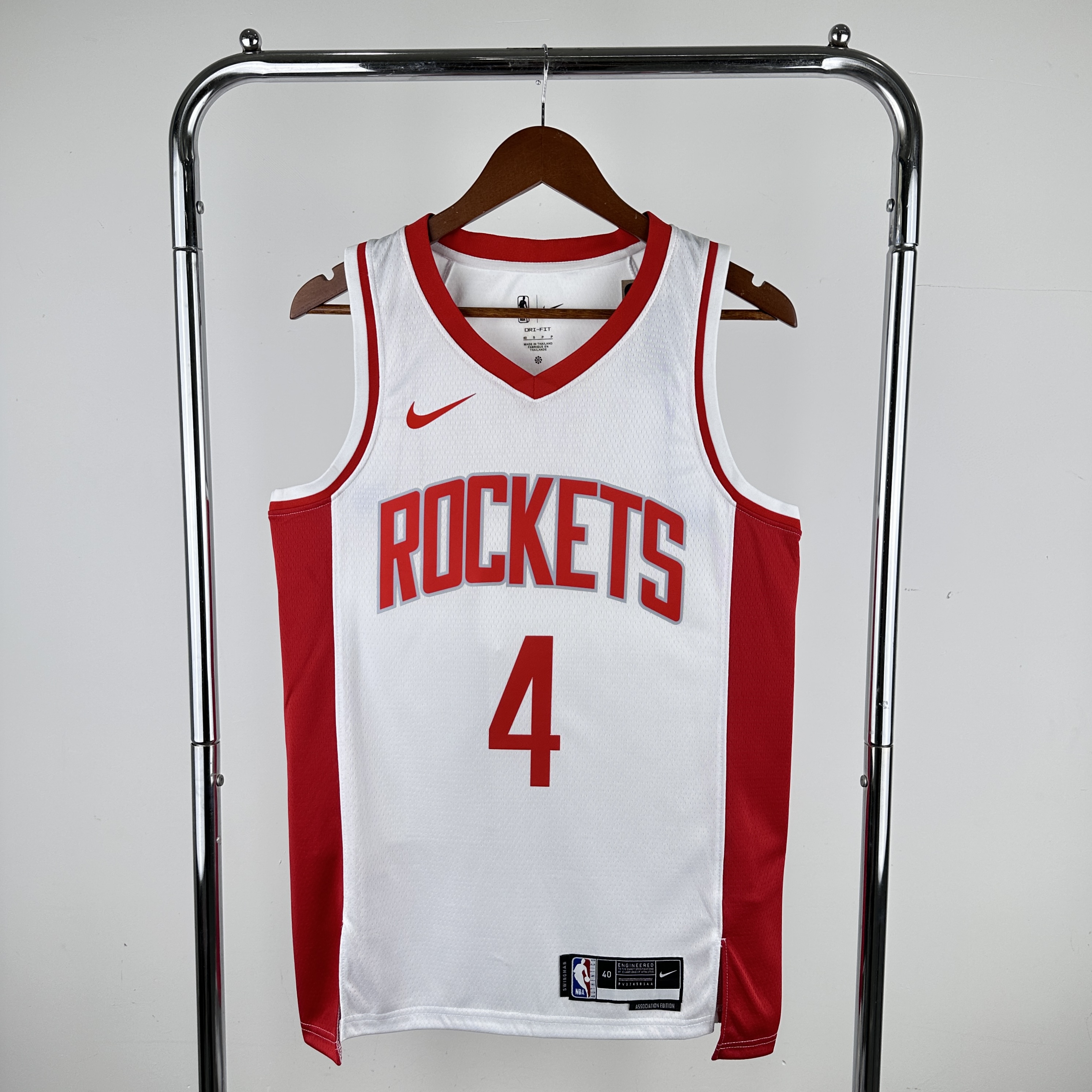 '23 Rockets home white No. 4 Green