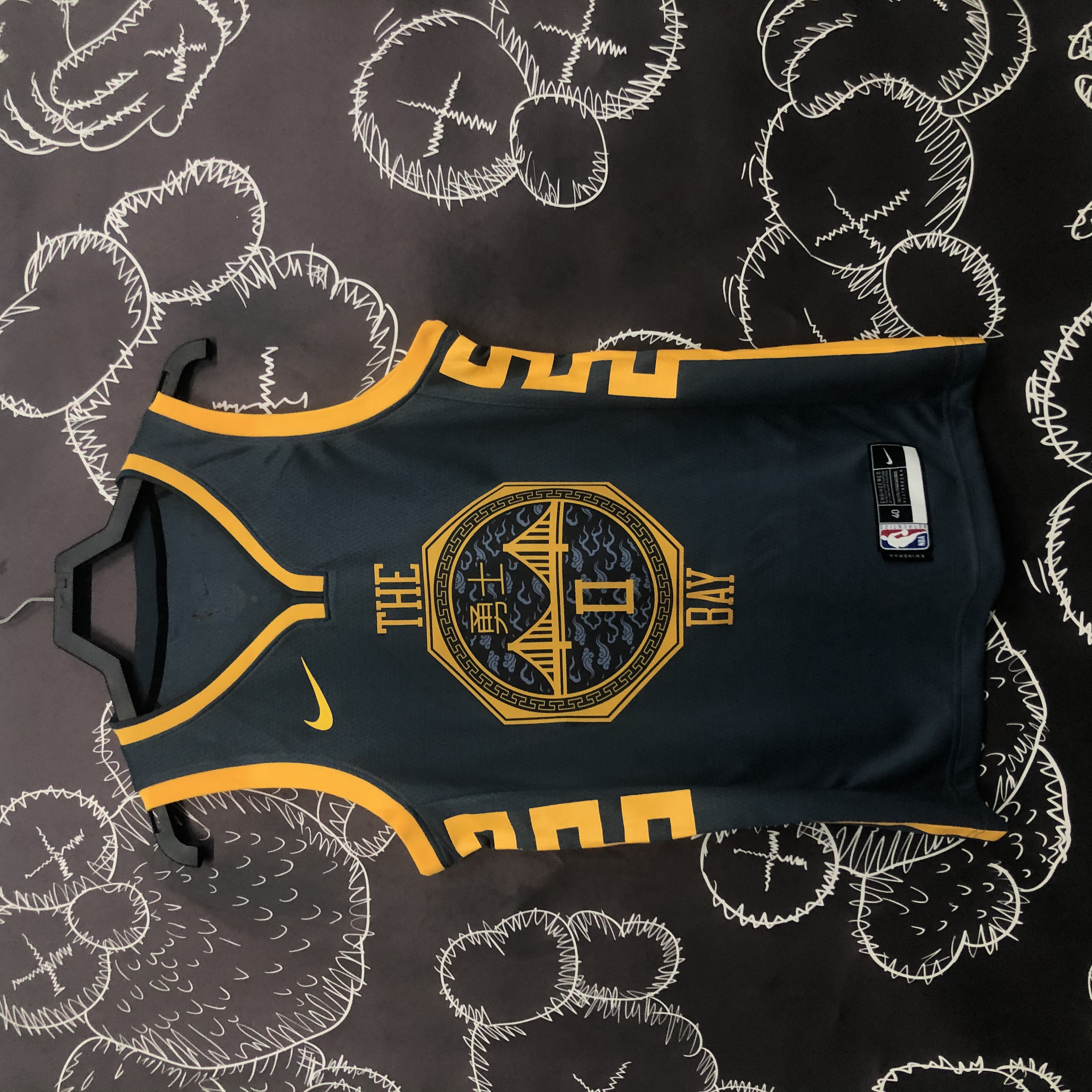 '18 Warriors gray 00 Peyton Jr