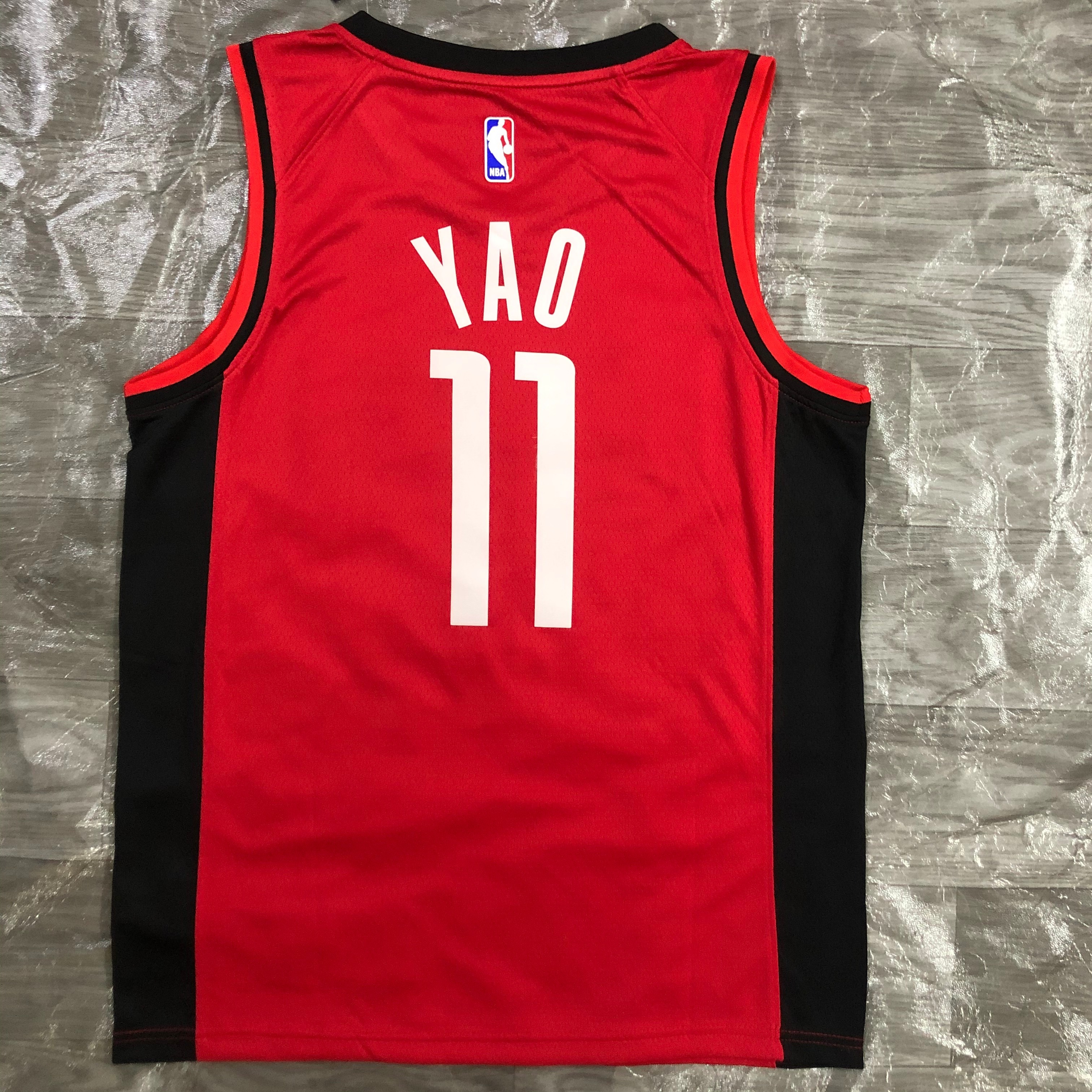 21 season Rockets red number 11 Yao