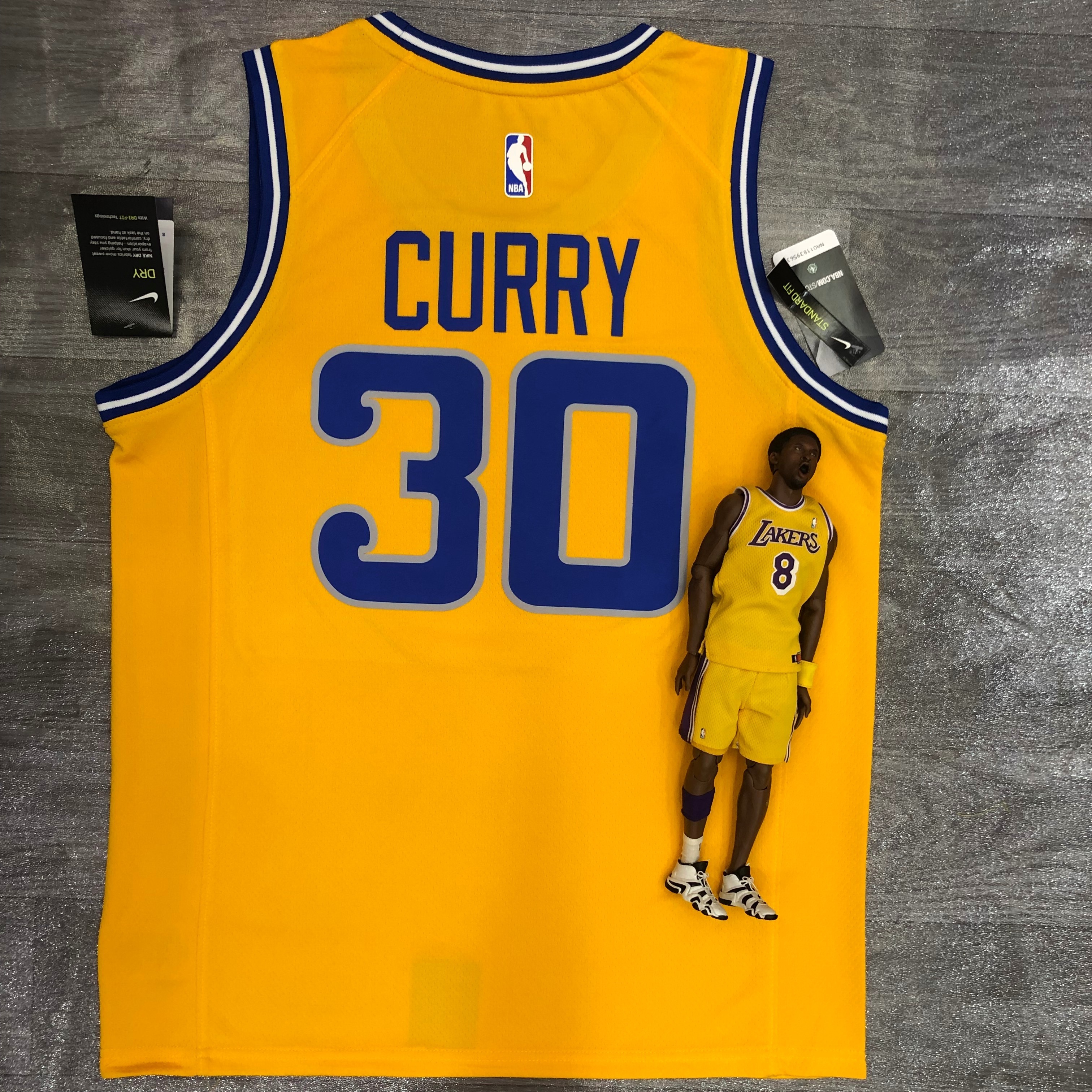 Warriors Yellow Socks 30 Steph Curry