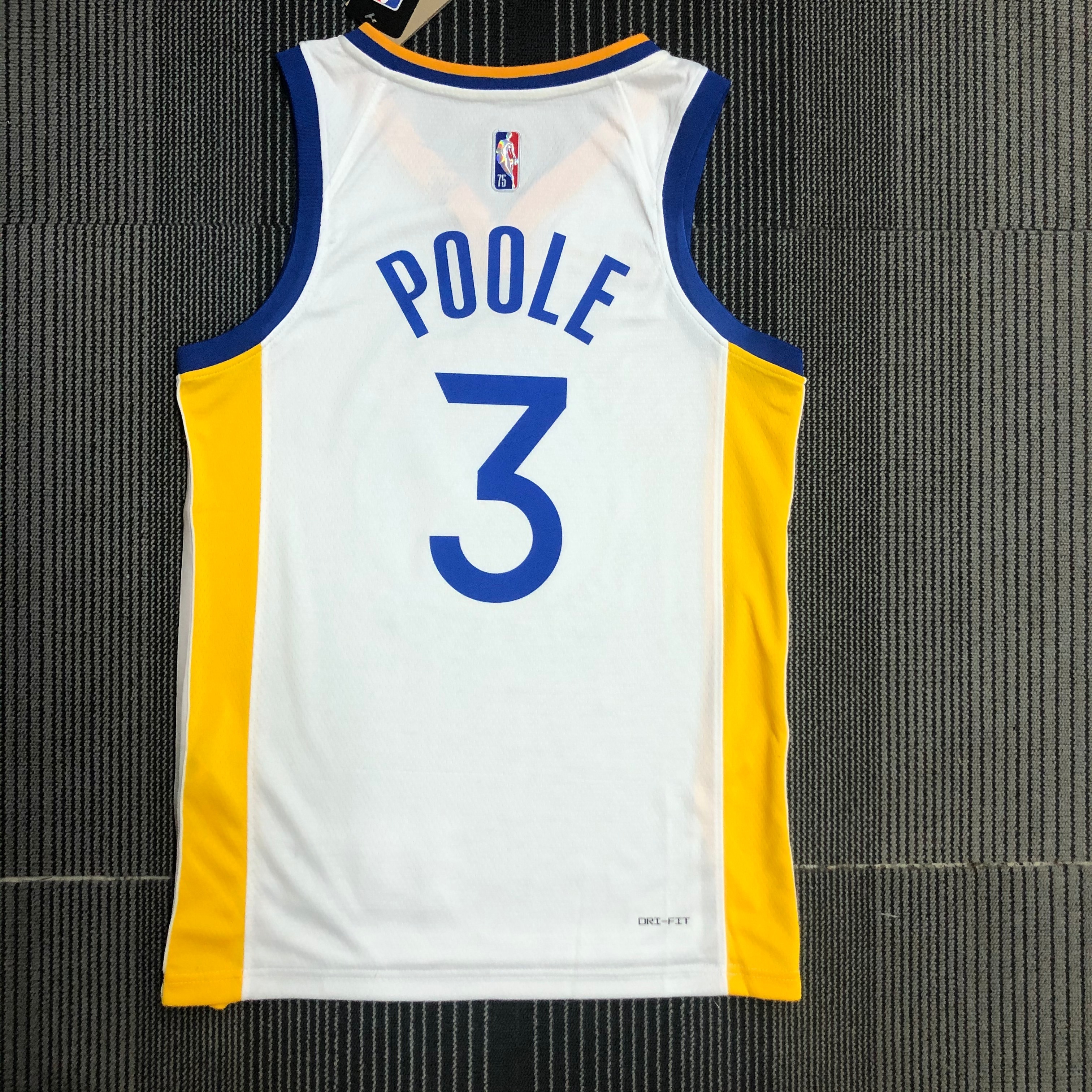75th Anniversary Warriors V-neck white No. 3 Poole