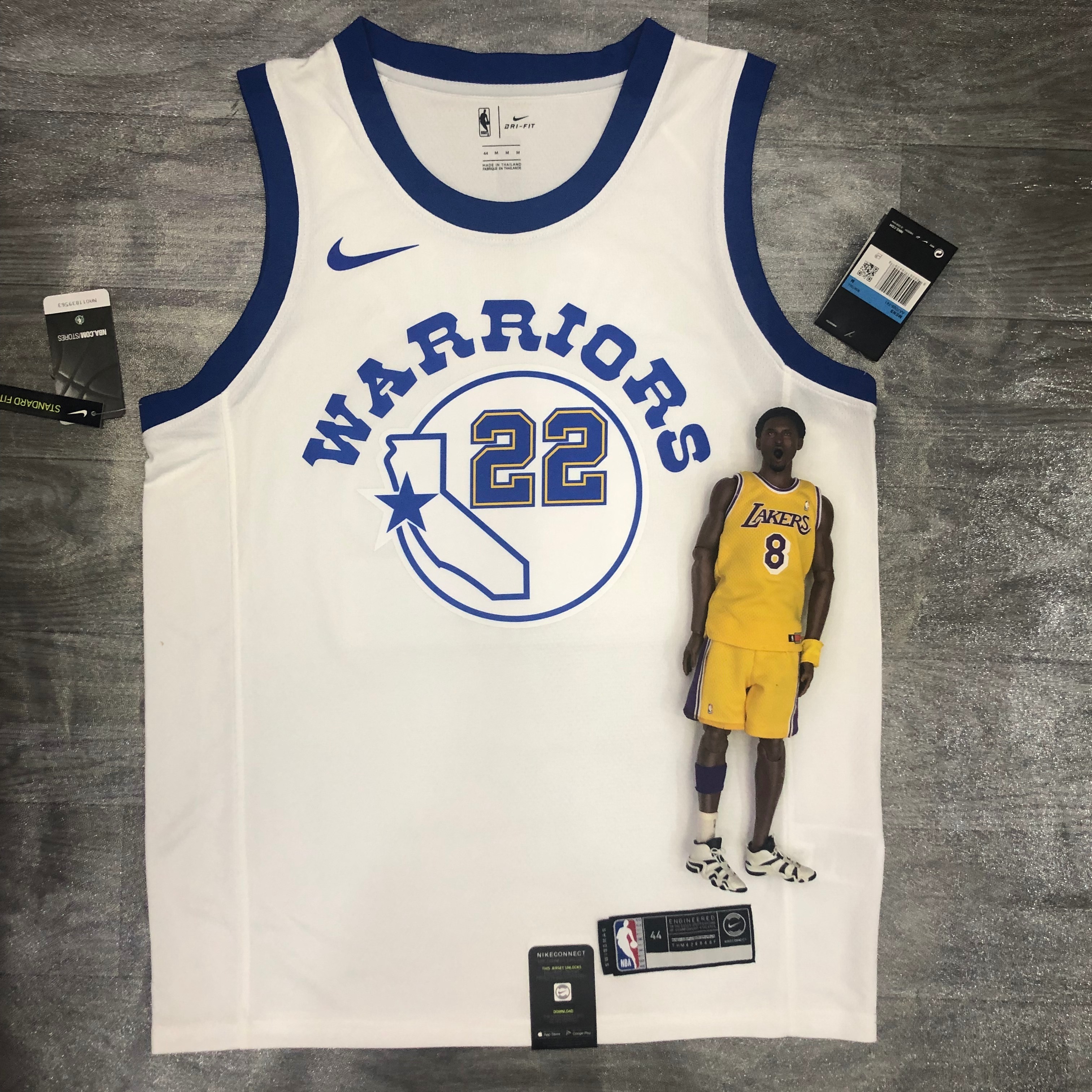 Warriors White Socks number 22 Wiggins