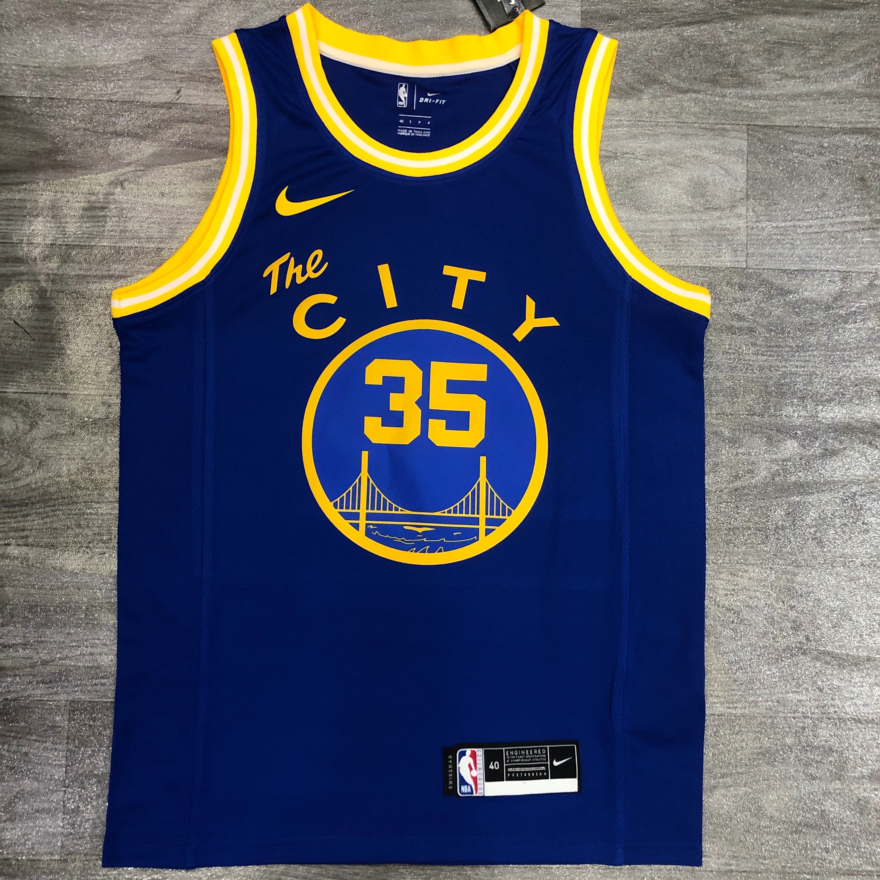 Season 21 Warriors Tram blue 35 Durant