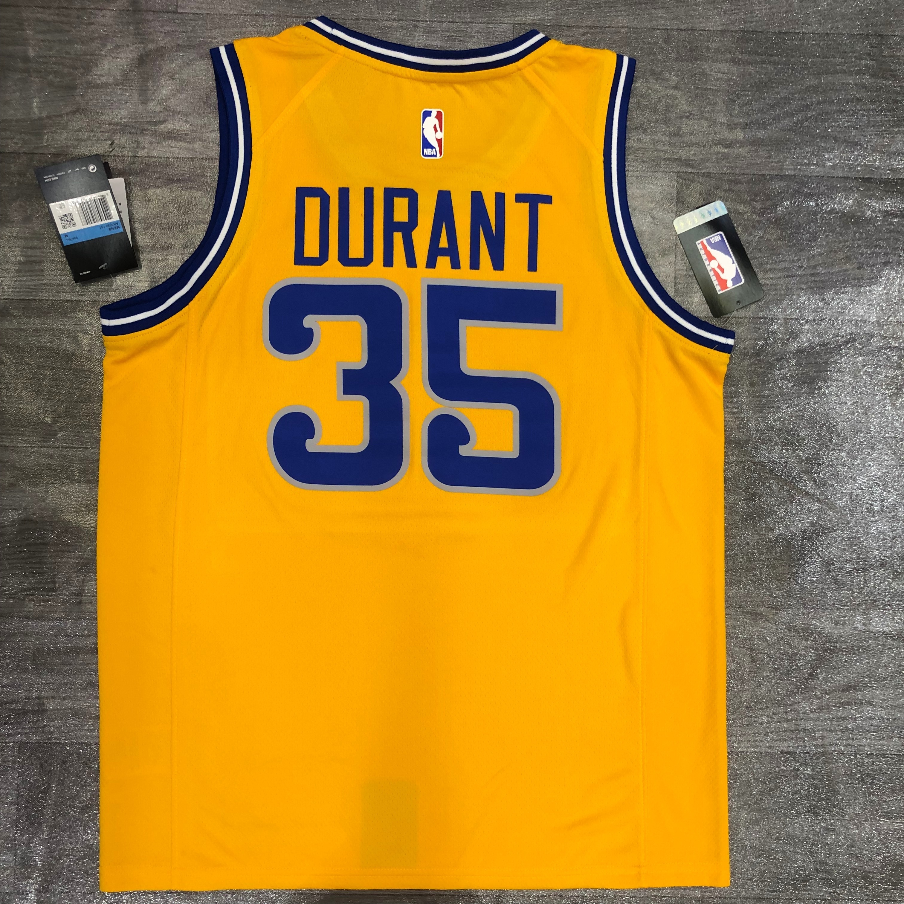 Warriors Yellow Socks # 35 Durant